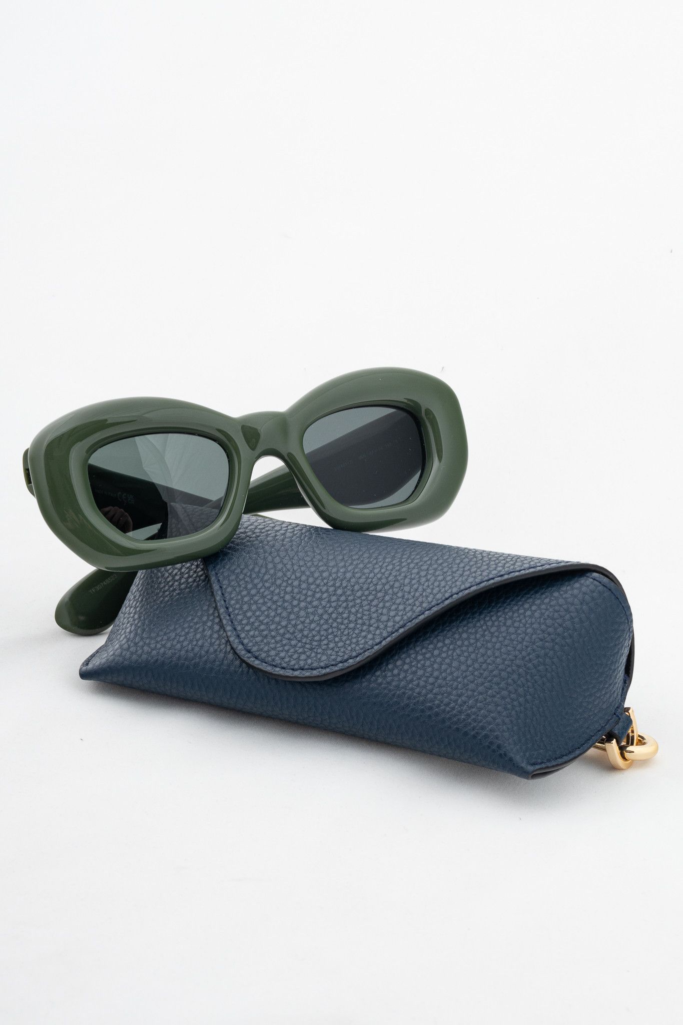 Loewe Loewe Green Cat Eye Inflated Sunglasses Size ONE SIZE - 10 Thumbnail