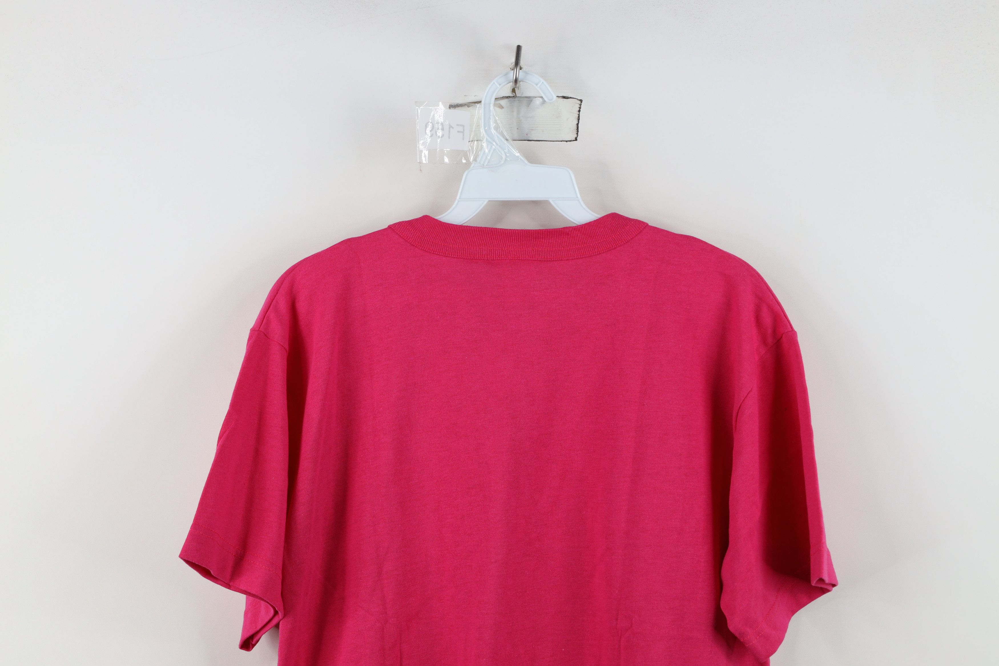 Vintage Vintage 90s Streetwear Blank Short Sleeve T-Shirt Pink USA Size S / US 4 / IT 40 - 10 Thumbnail