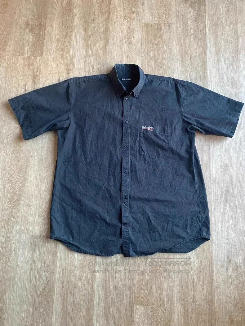 Balenciaga Balenciaga Black Short Sleeve Shirt. Size US M / EU 48-50 / 2 - 1 Thumbnail