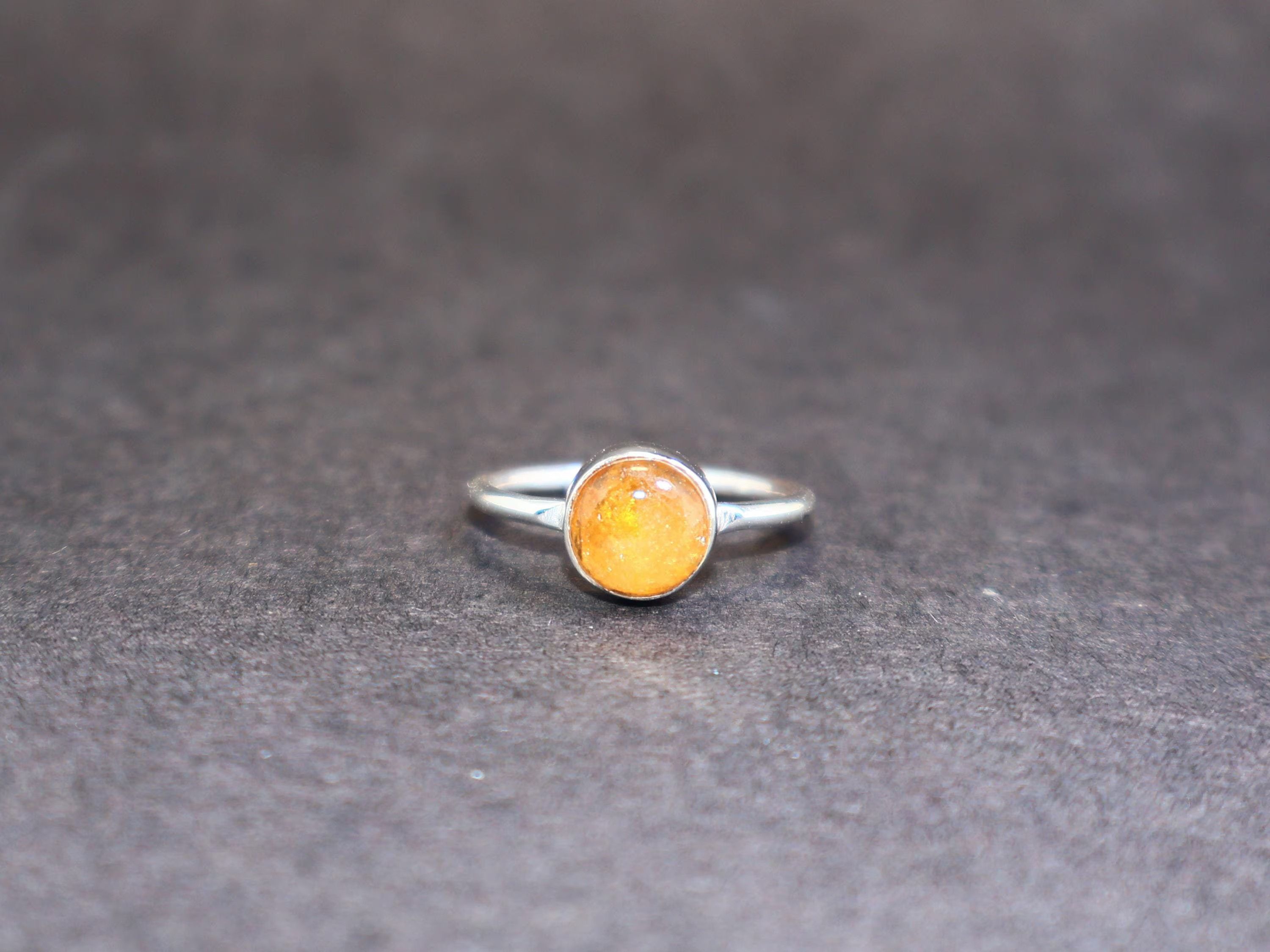 Handmade Citrine Ring, Handmade Boho Ring, 925 Sterling Silver Ring, Size ONE SIZE - 1 Thumbnail