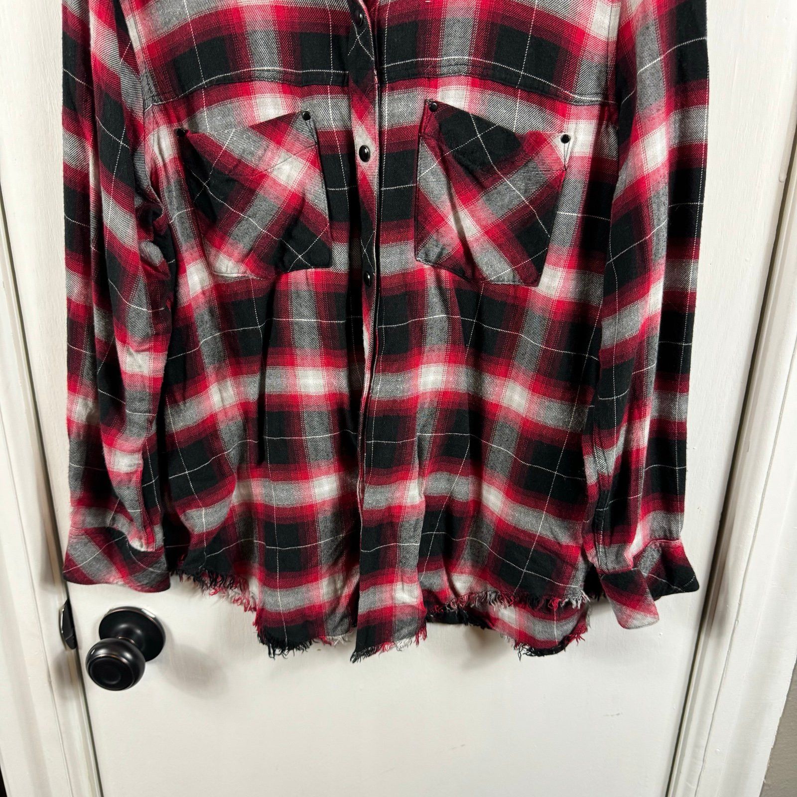 Rails Rails Leo Frayed Plaid Shirt fall casual snap up fall fraye Size S / US 4 / IT 40 - 5 Thumbnail