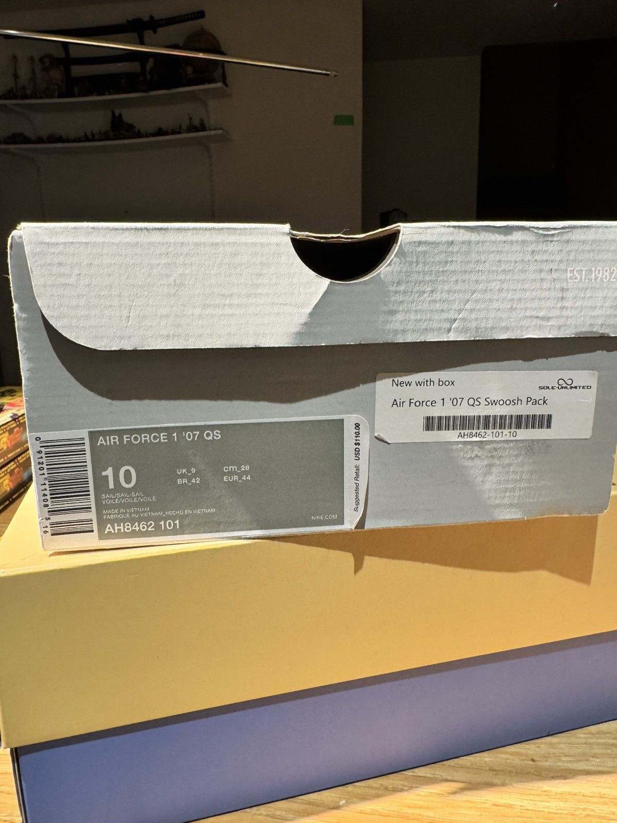 Nike Nike Air Force 1 Low Swoosh Pack All Star Sail Size US 10 / EU 43 - 11 Thumbnail