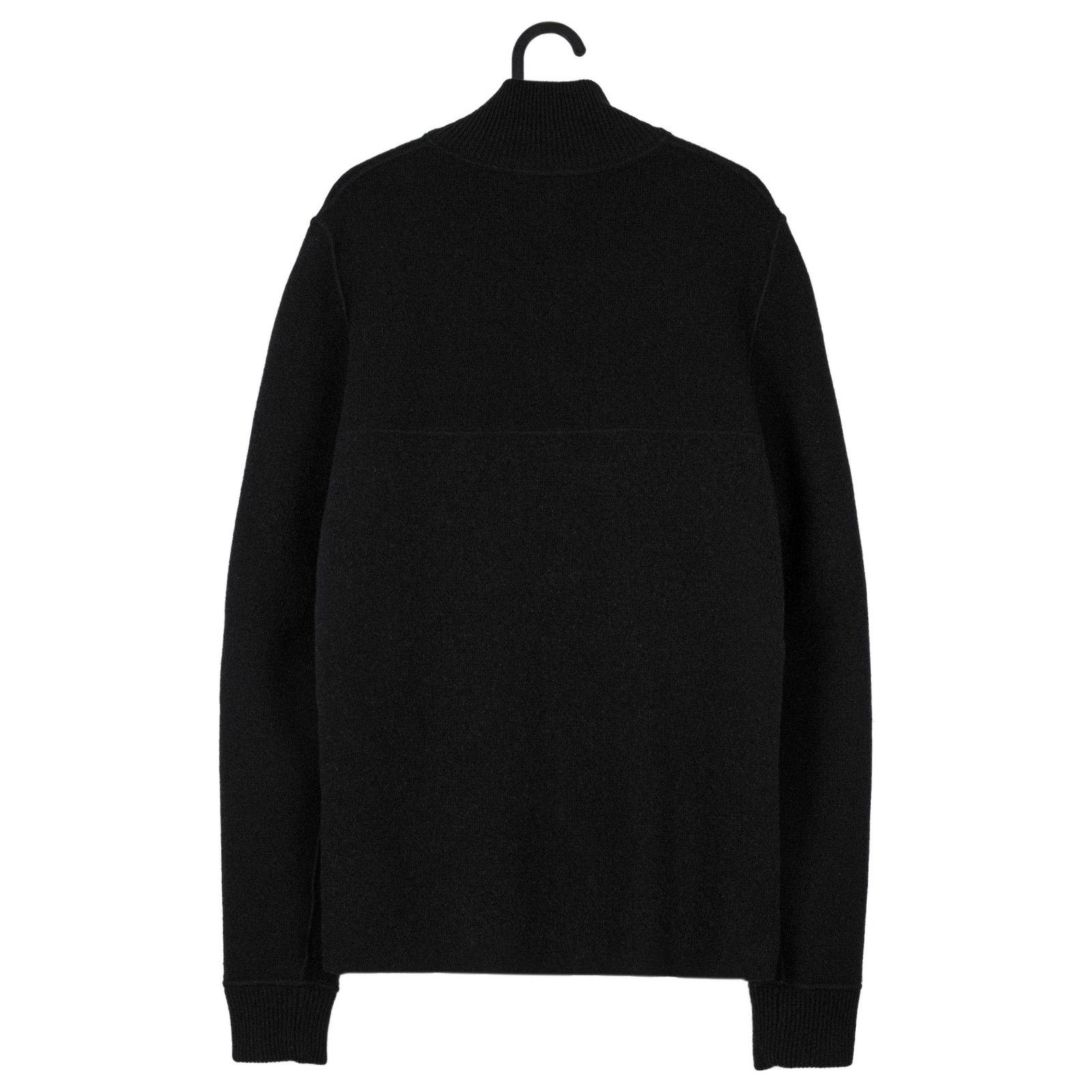 Prada Prada Milano Black Gray Wool Knit Reverse Double Zip Sweater Size US M / EU 48-50 / 2 - 2 Thumbnail