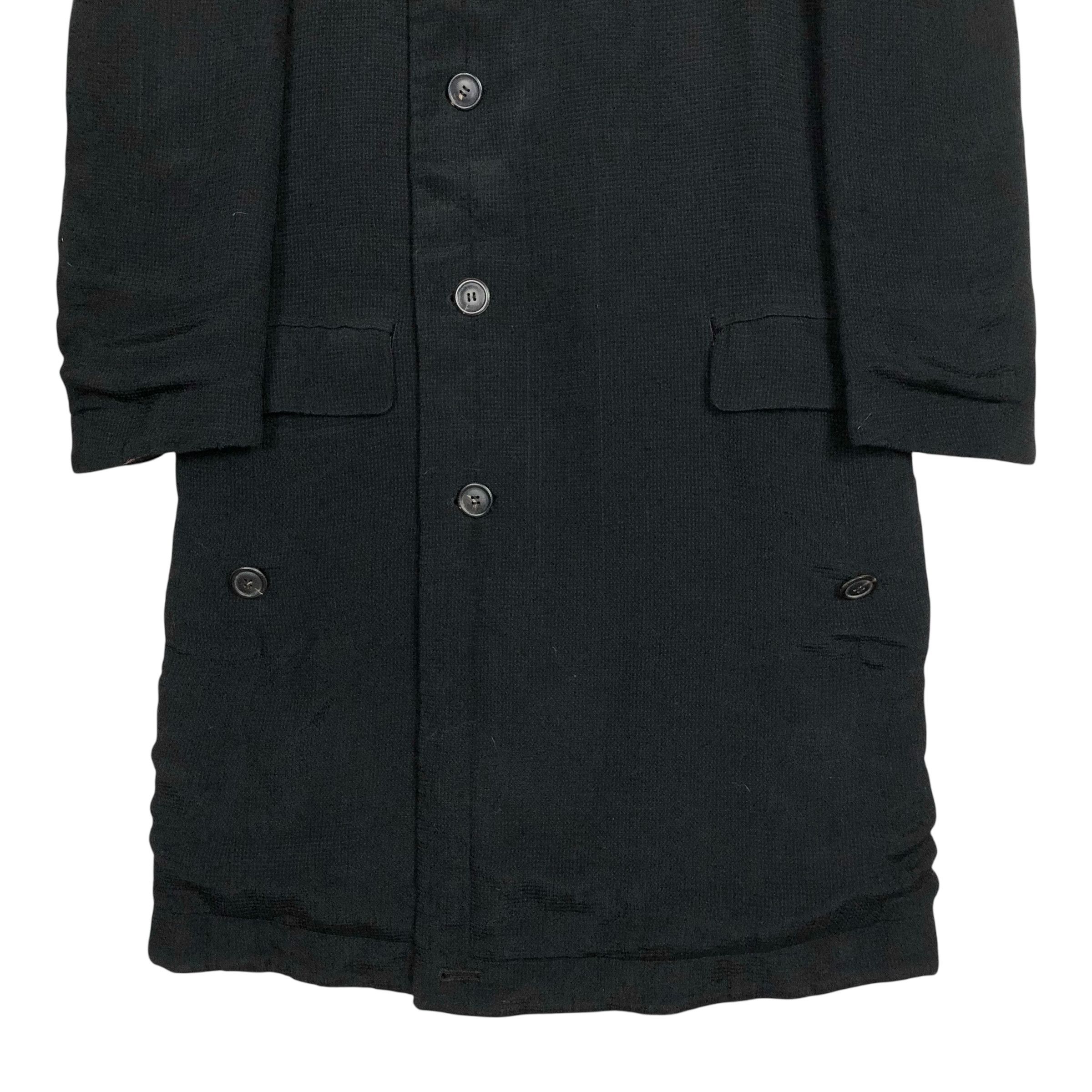 Issey Miyake Vintage Issey Miyake Men A/W 1995 Double Breasted Overcoat Size US L / EU 52-54 / 3 - 9 Thumbnail
