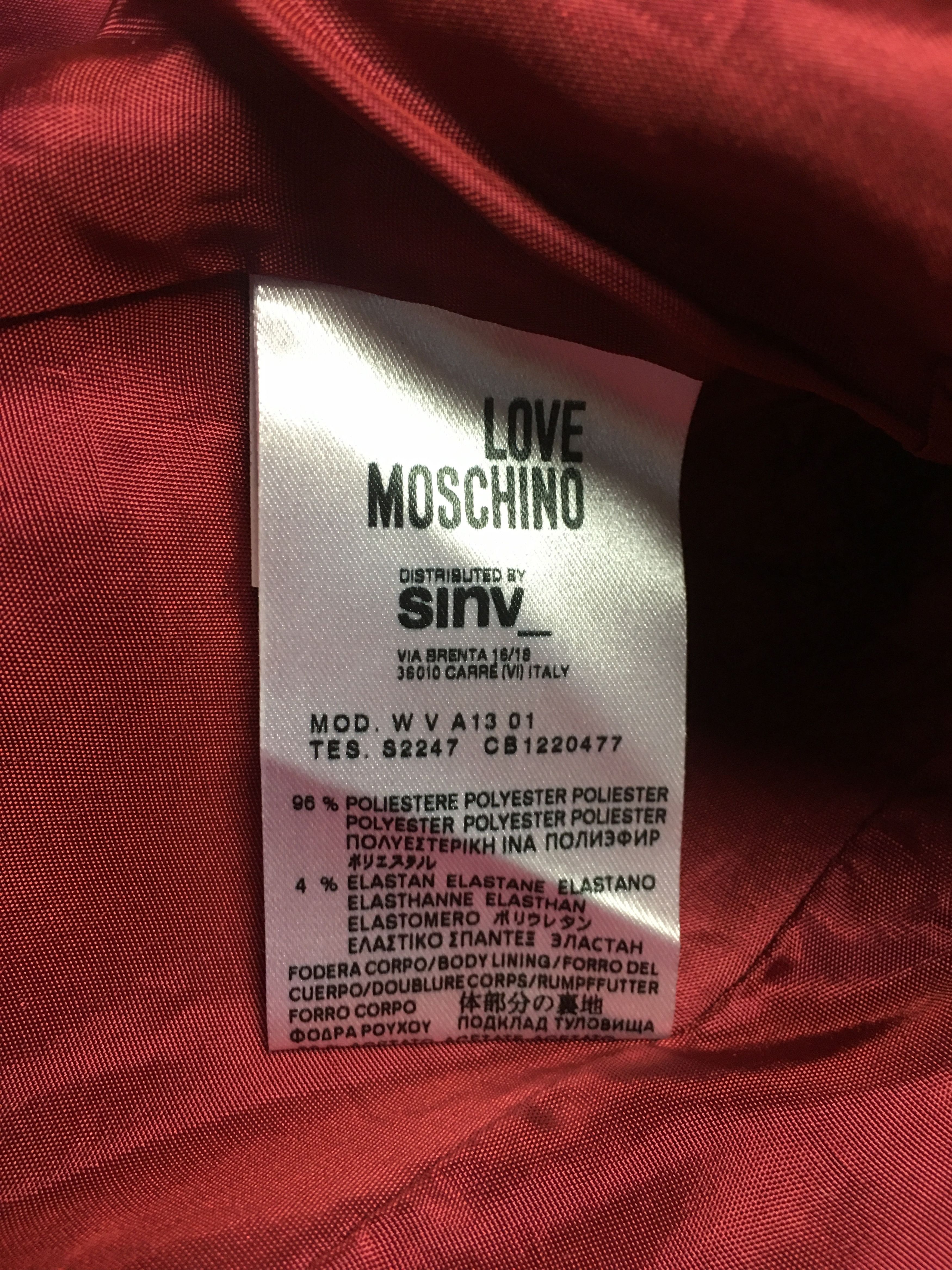 Moschino Love Moschino Red Satin Bodycon Dress UK10 US6 Size M / US 6-8 / IT 42-44 - 10 Thumbnail