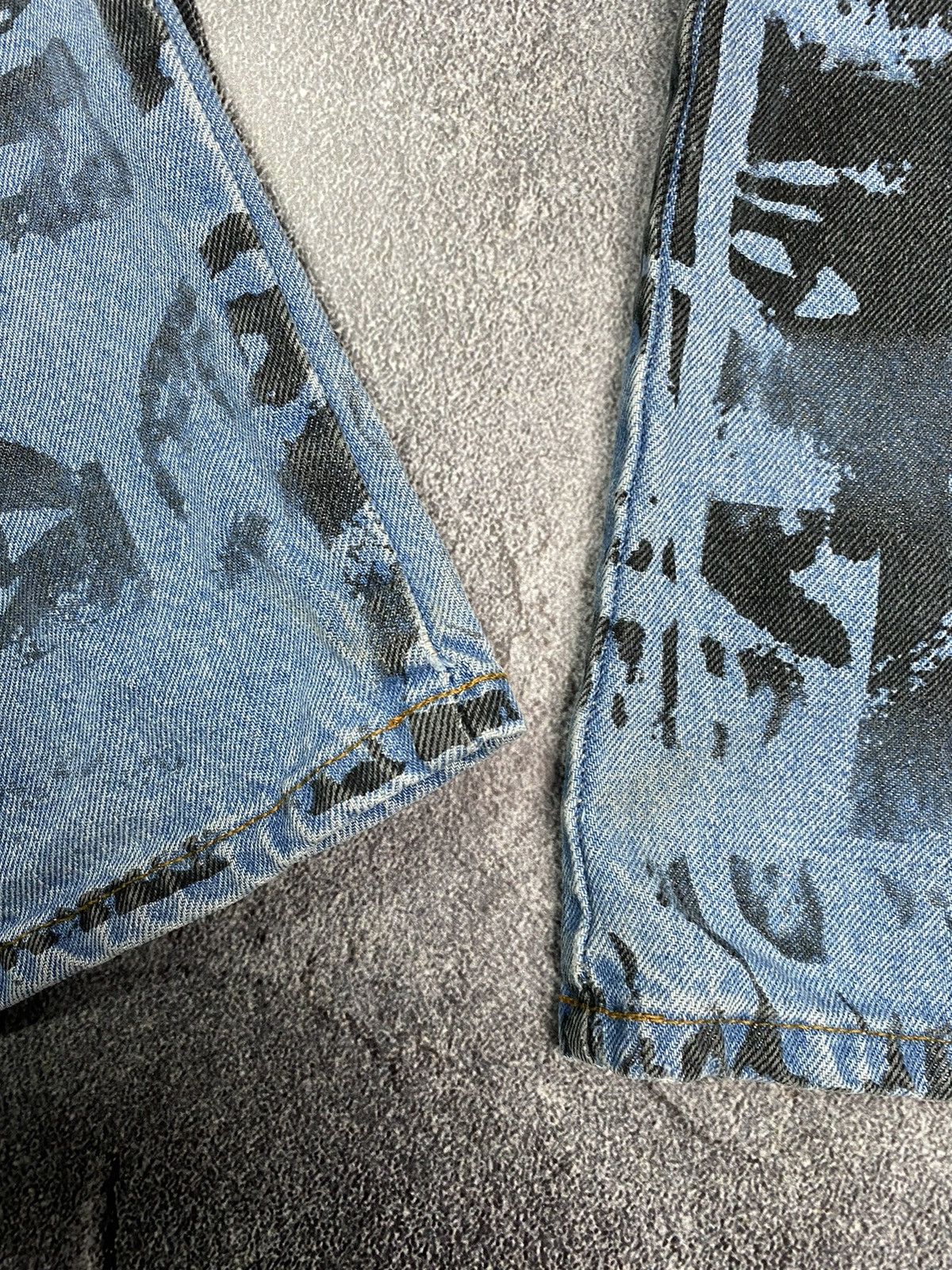 Other Avant-Garde print denim pants cool eyes Size US 30 / EU 46 - 14 Thumbnail
