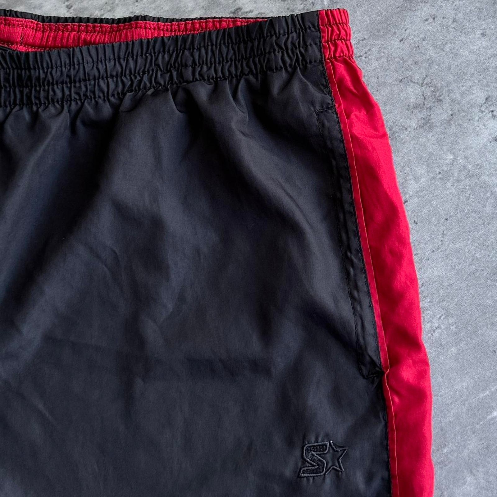 Japanese Brand × Starter × Vintage Vintage Y2K Starter Black Baggy Grunge Opium Trackpants Size US 38 / EU 54 - 3 Thumbnail