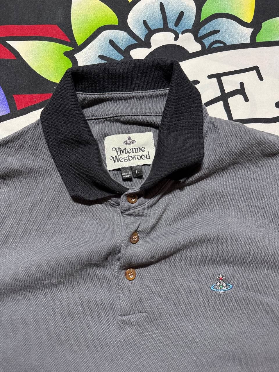 Vivienne Westwood Vivienne Westwood polo tshirt in dark gray mens L Size US L / EU 52-54 / 3 - 3 Thumbnail