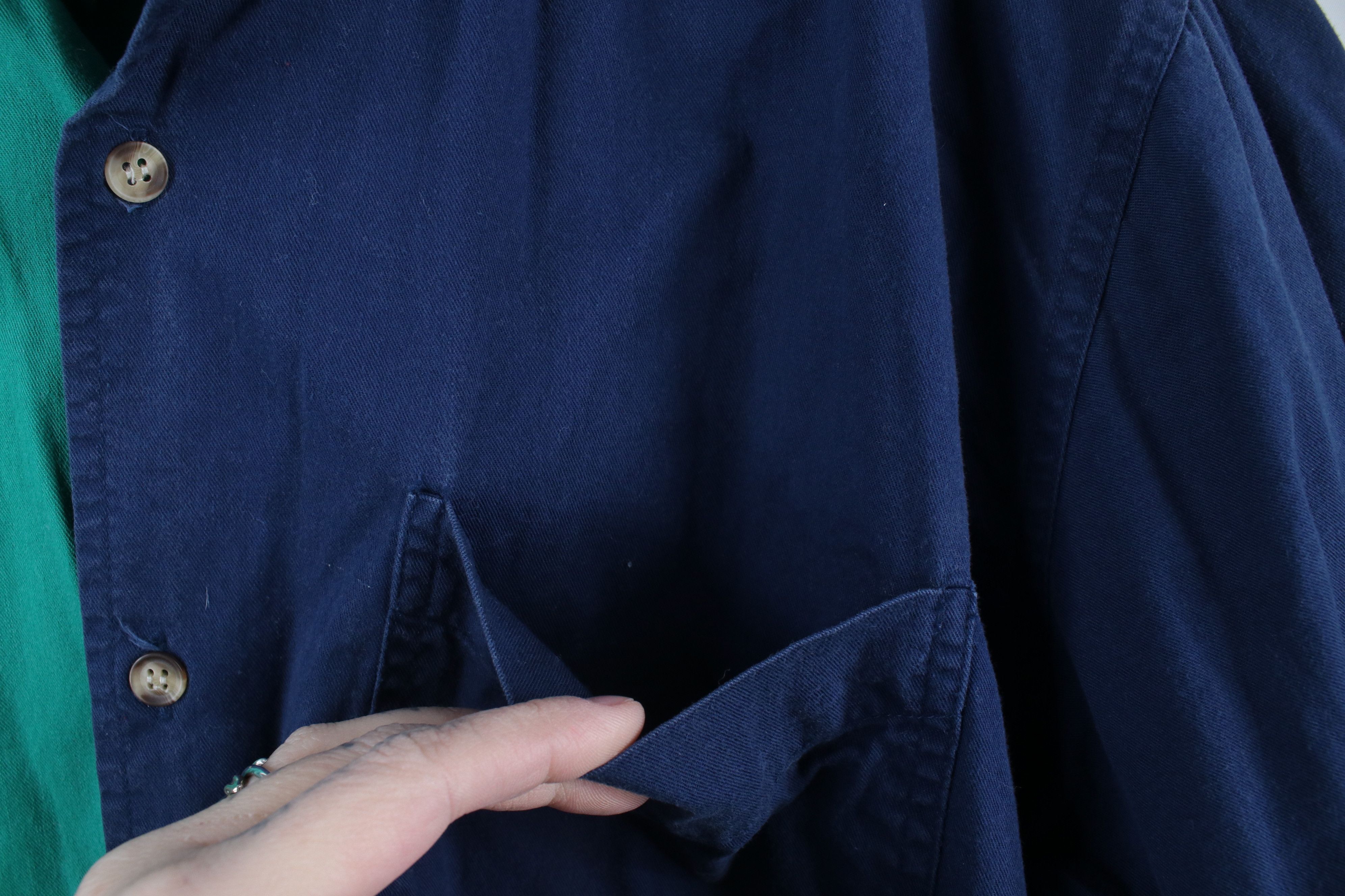 Vintage Vintage 90s Streetwear Block Short Sleeve Button Down Shirt Size US XL / EU 56 / 4 - 6 Thumbnail