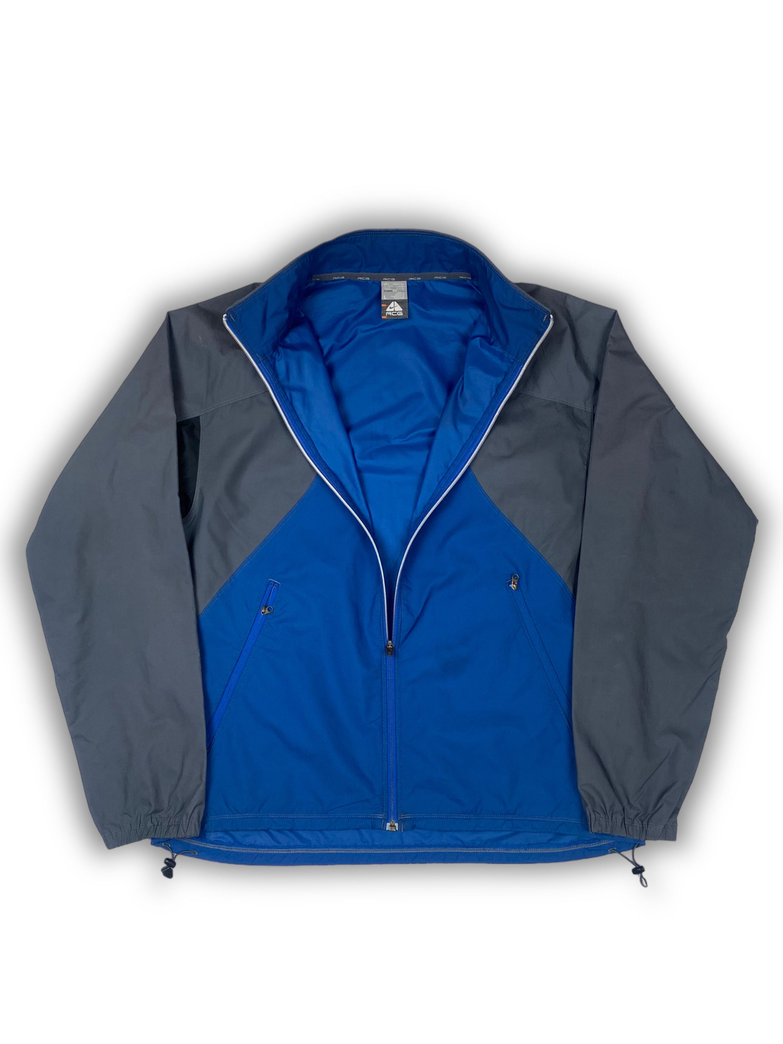 Nike ACG Vintage NIKE ACG Grey Blue Windbreaker Jacket Y2k M547 Size US L / EU 52-54 / 3 - 7 Thumbnail