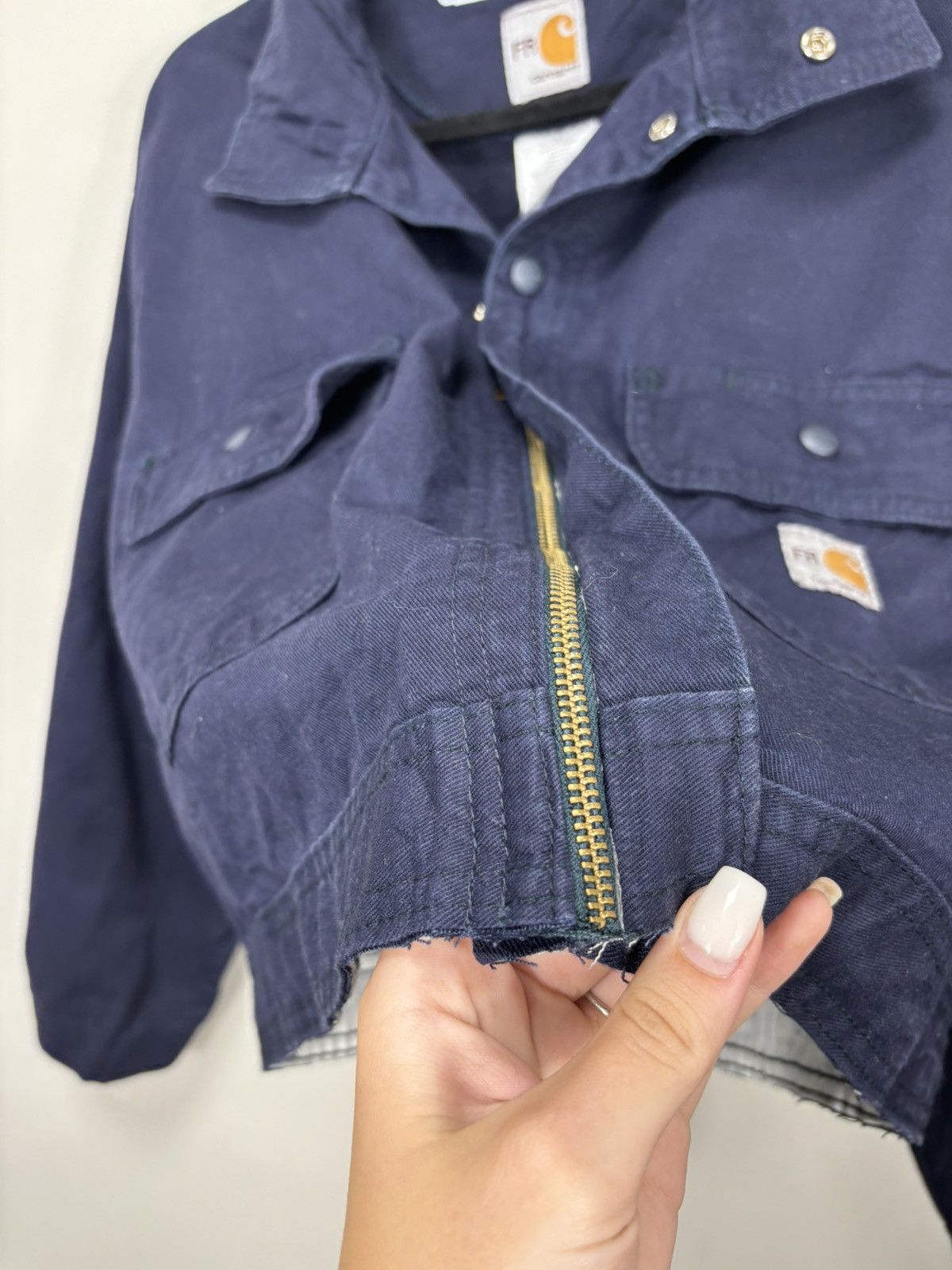 Carhartt Vintage Carhartt Flame Resistant Hype Boxy Cropped Jacket Size US L / EU 52-54 / 3 - 14 Thumbnail
