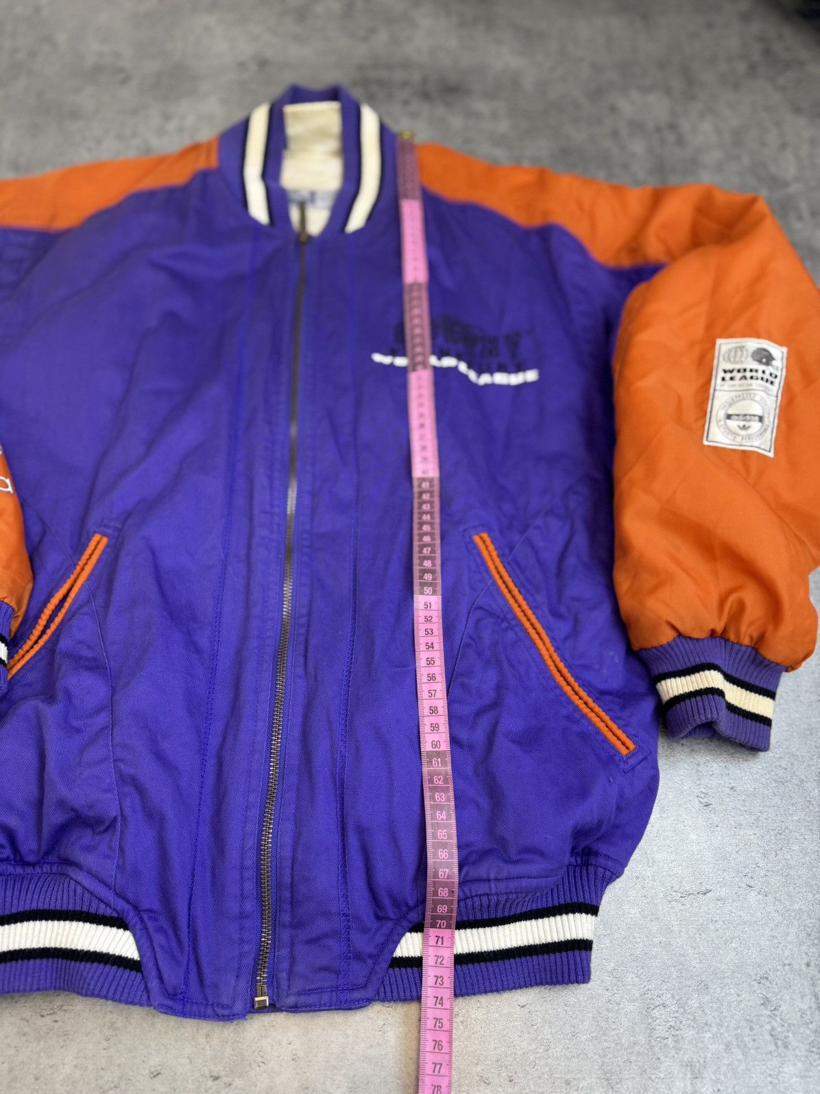 Adidas 1992 Frankfurt Galaxy World League Bomber Jacket Adidas nfl Size US L / EU 52-54 / 3 - 7 Thumbnail