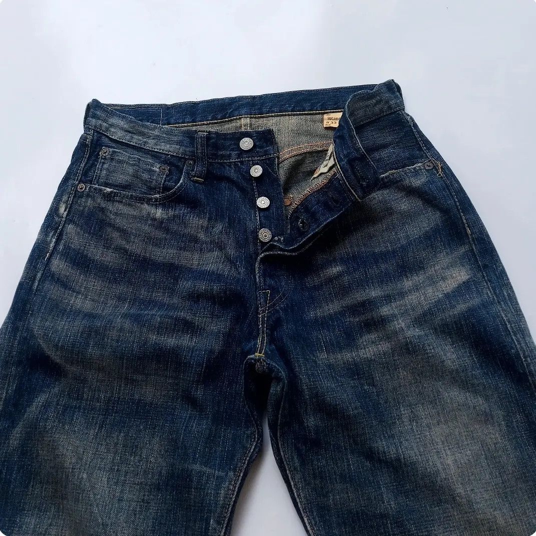 Japanese Brand Vtg SUGAR CANE Hawaii Aloha Denim Selvedge Jeans Size US 32 / EU 48 - 5 Thumbnail