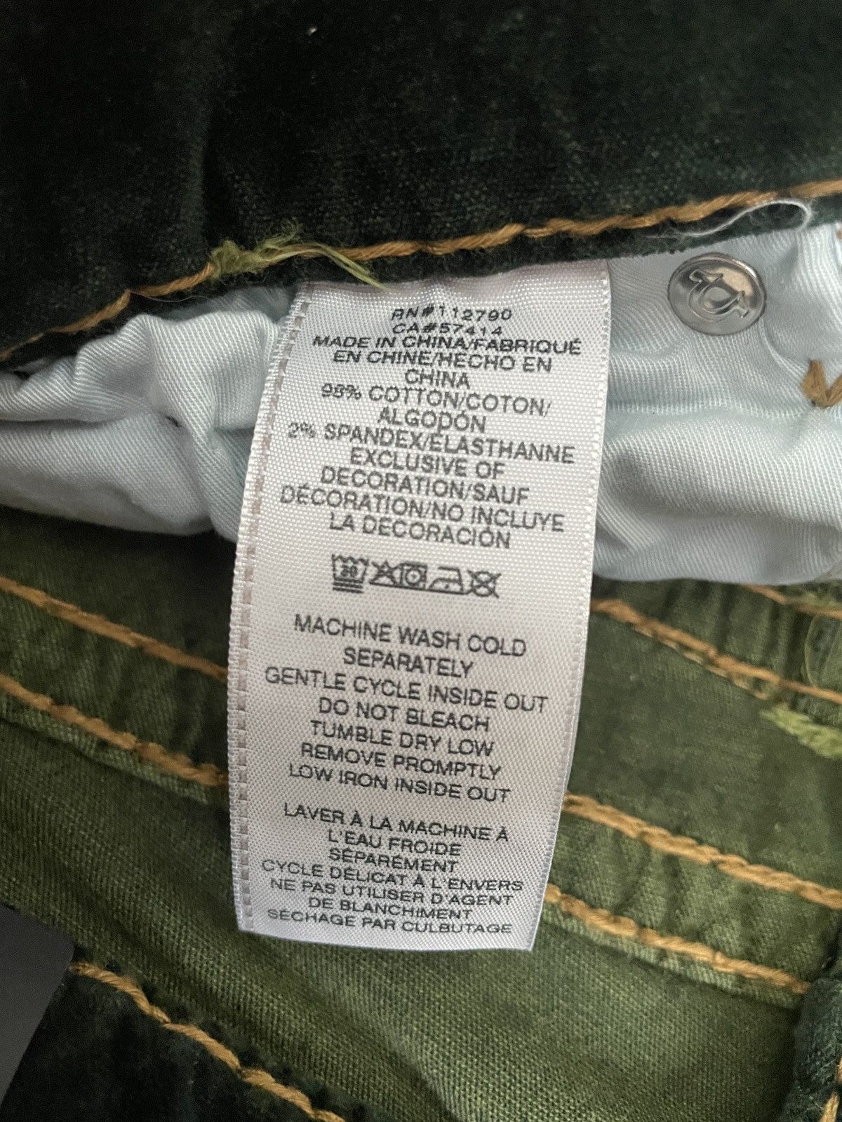 True Religion TRUE RELIGION - CONSTANTINE - RICKY RELAXED STRAIGHT Size US 31 - 17 Thumbnail