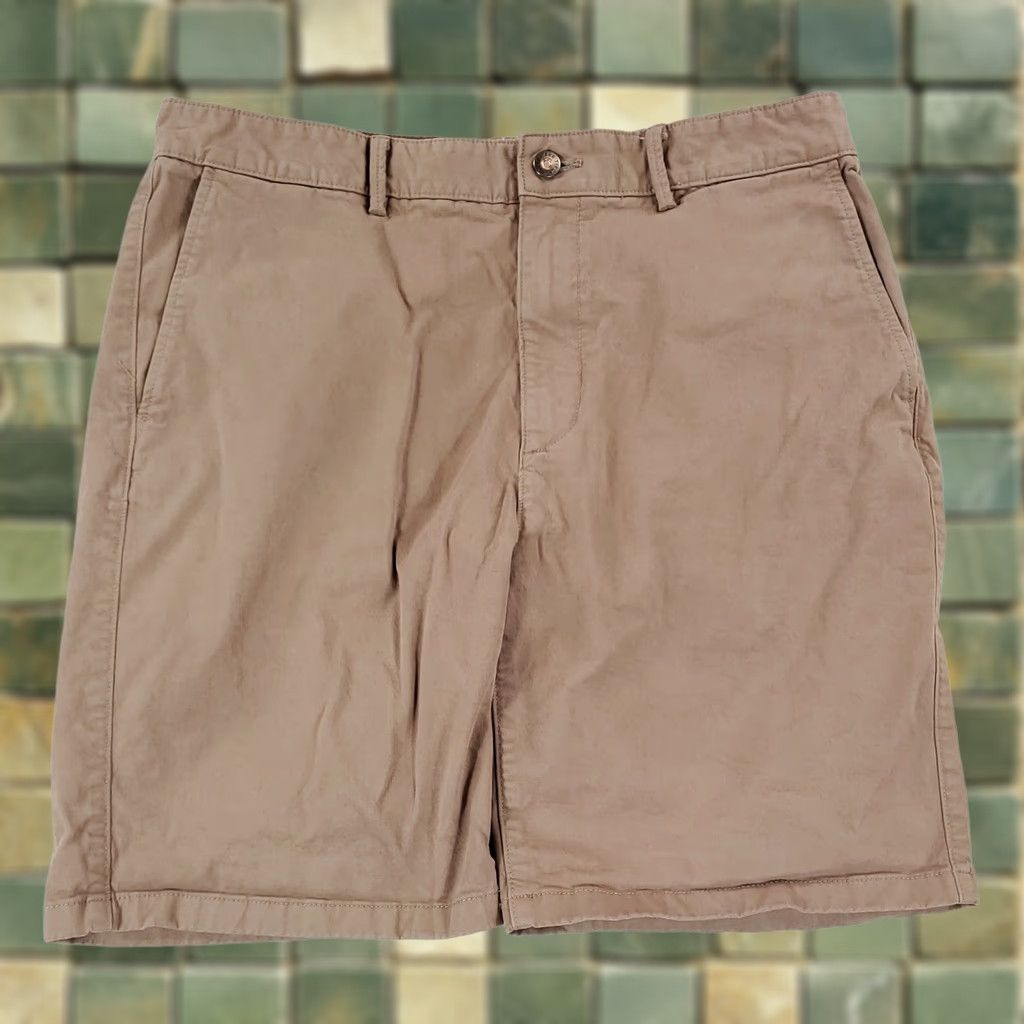 Flint And Tinder Flint and Tinder Shorts 365 Beige Tan Zip Fly Mens 34 Chino Tan Size US 34 / EU 50 - 1 Thumbnail