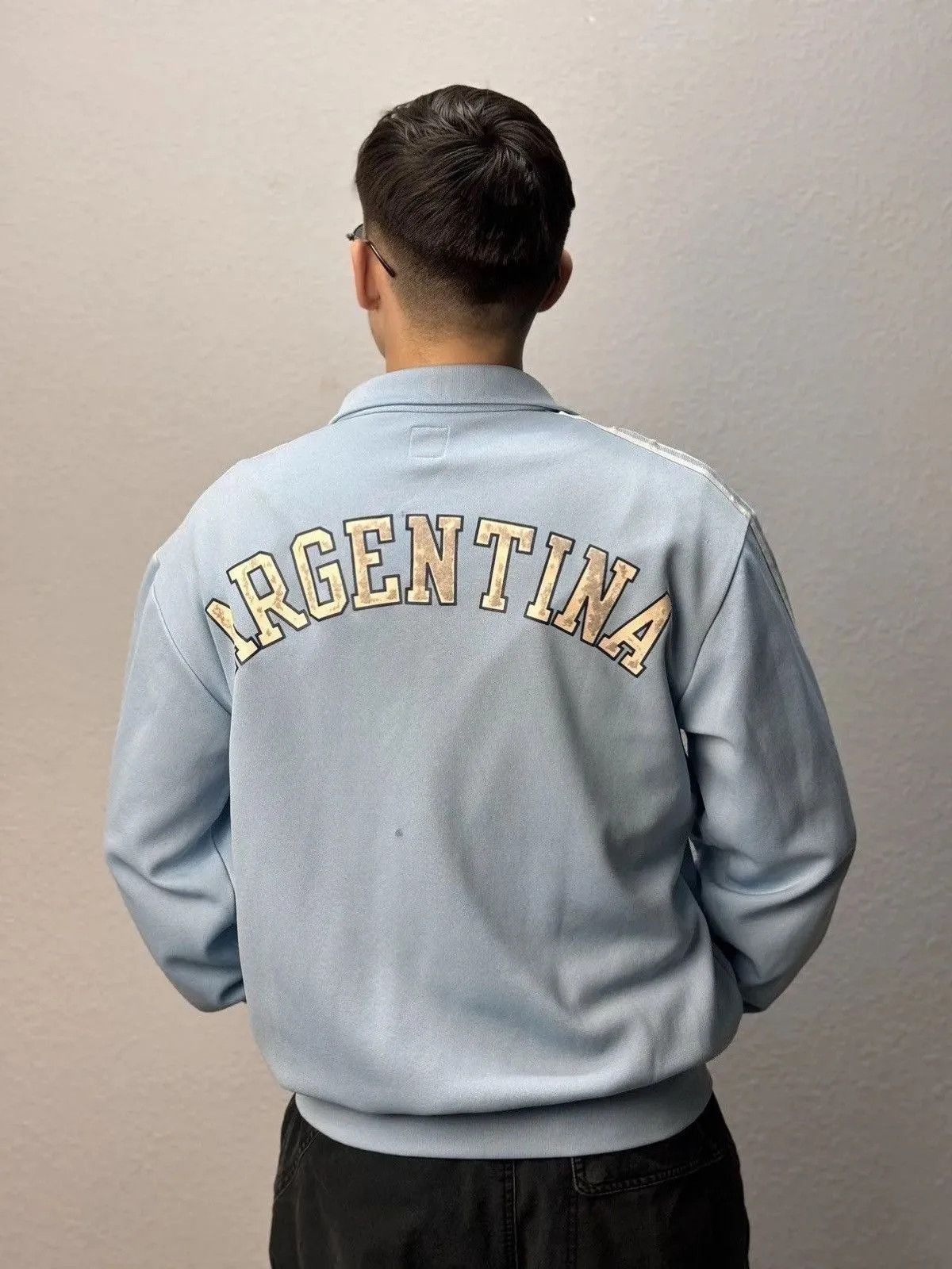 Adidas Vintage Argentina World Cup Football Jacket Soccer 2006 Size US L / EU 52-54 / 3 - 15 Thumbnail