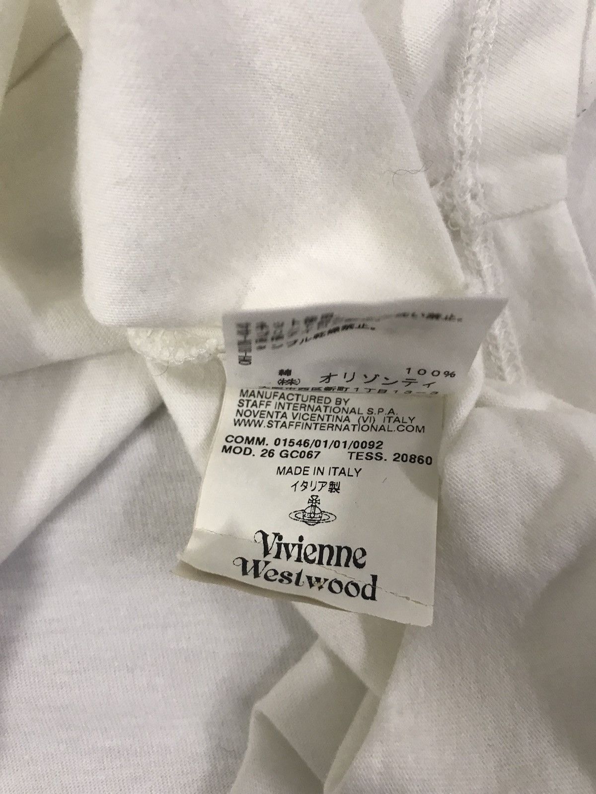 Vivienne Westwood Vivienne Westwood White Print Tshirt Size S / US 4 / IT 40 - 6 Thumbnail