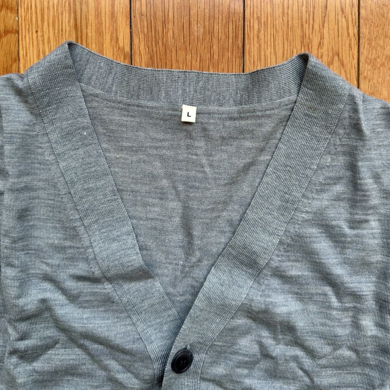 Muji MUJI LABO Wool Gray Cardigan – Made in Japan Size US L / EU 52-54 / 3 - 2 Thumbnail
