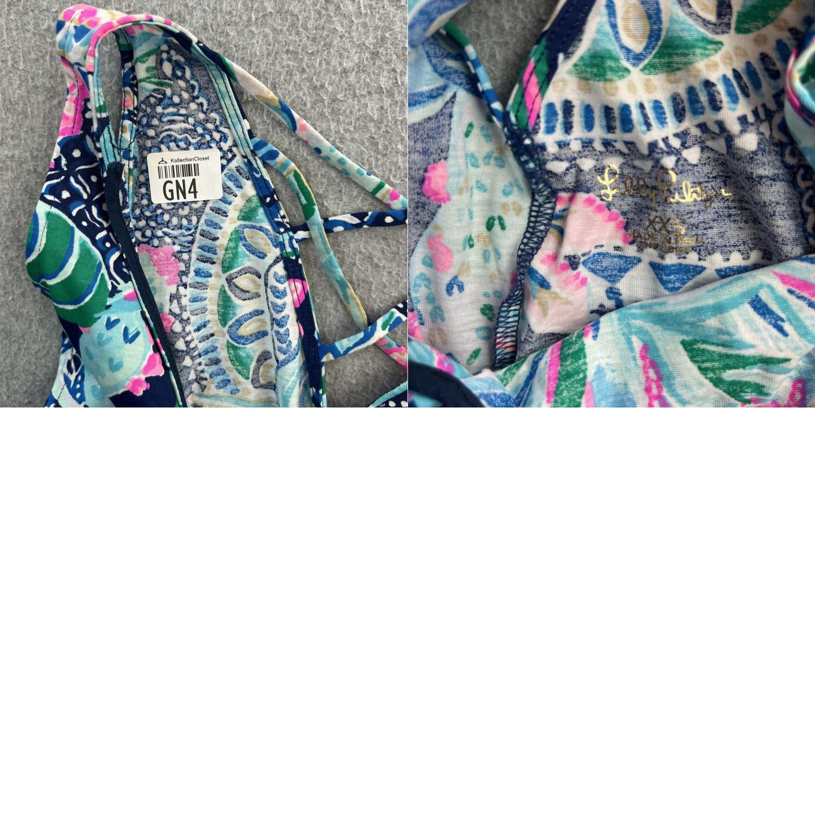 Lilly Pulitzer Lilly Pulitzer Dress Womens XXS Tropical Tank Crisscross Summer Casual Resort Sundress Size XXS / US 00 / IT 34 - 9 Thumbnail