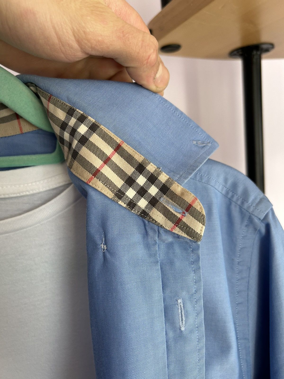 Burberry Burberry Shirt Pattern Checked Button Ups Size US L / EU 52-54 / 3 - 4 Thumbnail