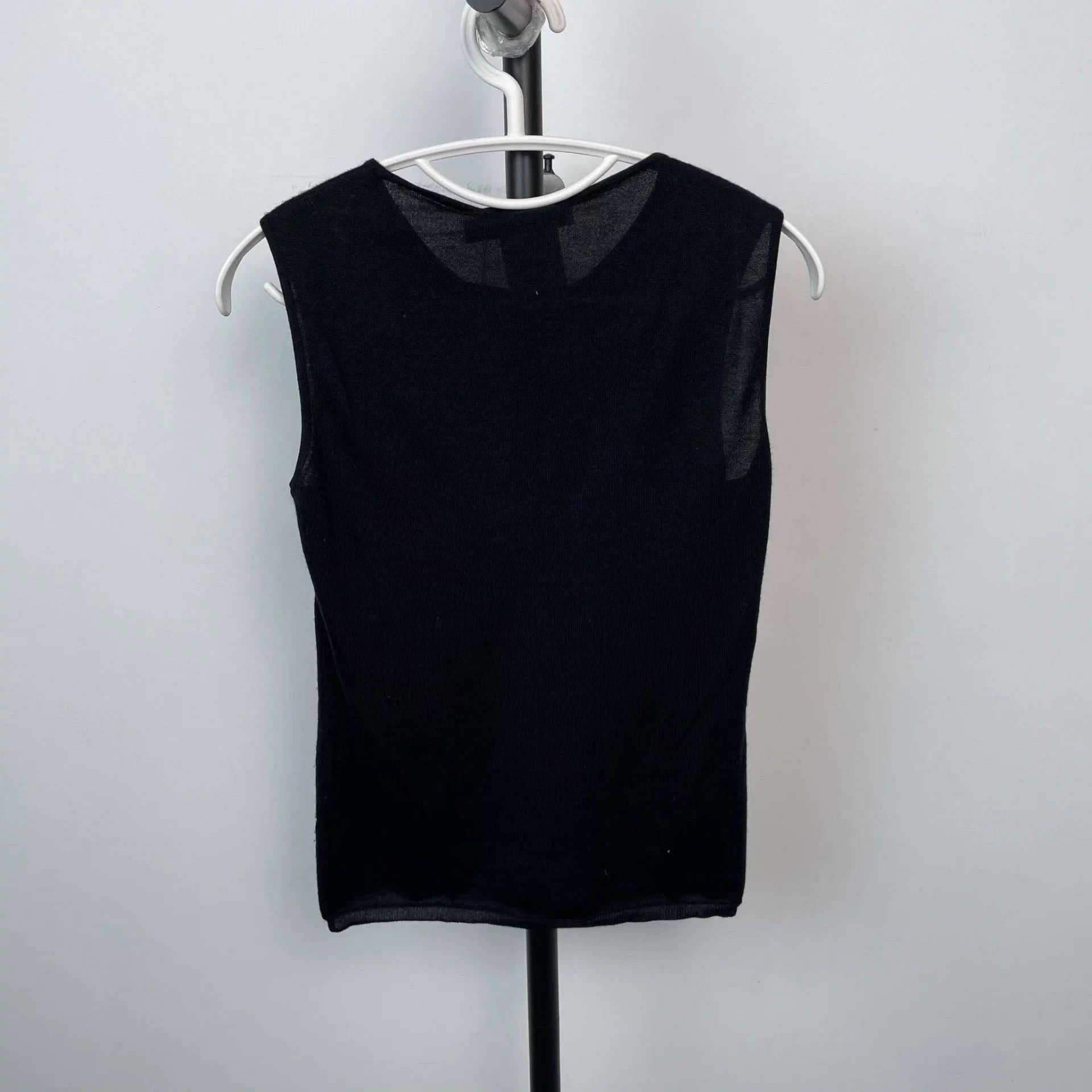 Dior Dior spun knit sleeveless top FR38 black Size S / US 4 / IT 40 - 2 Thumbnail