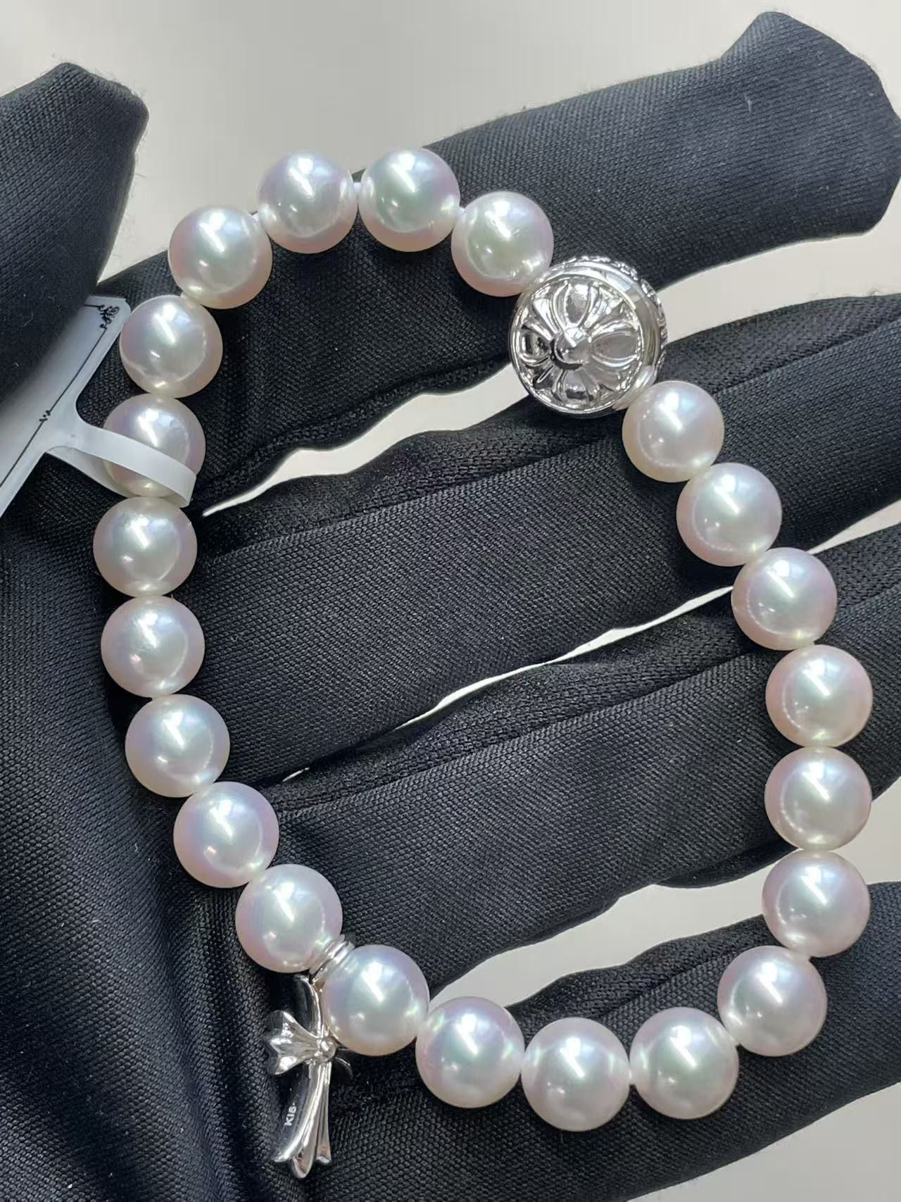 Chrome Hearts Chrome Hearts Mikimoto White Pearl Bracelet Size ONE SIZE - 10 Thumbnail
