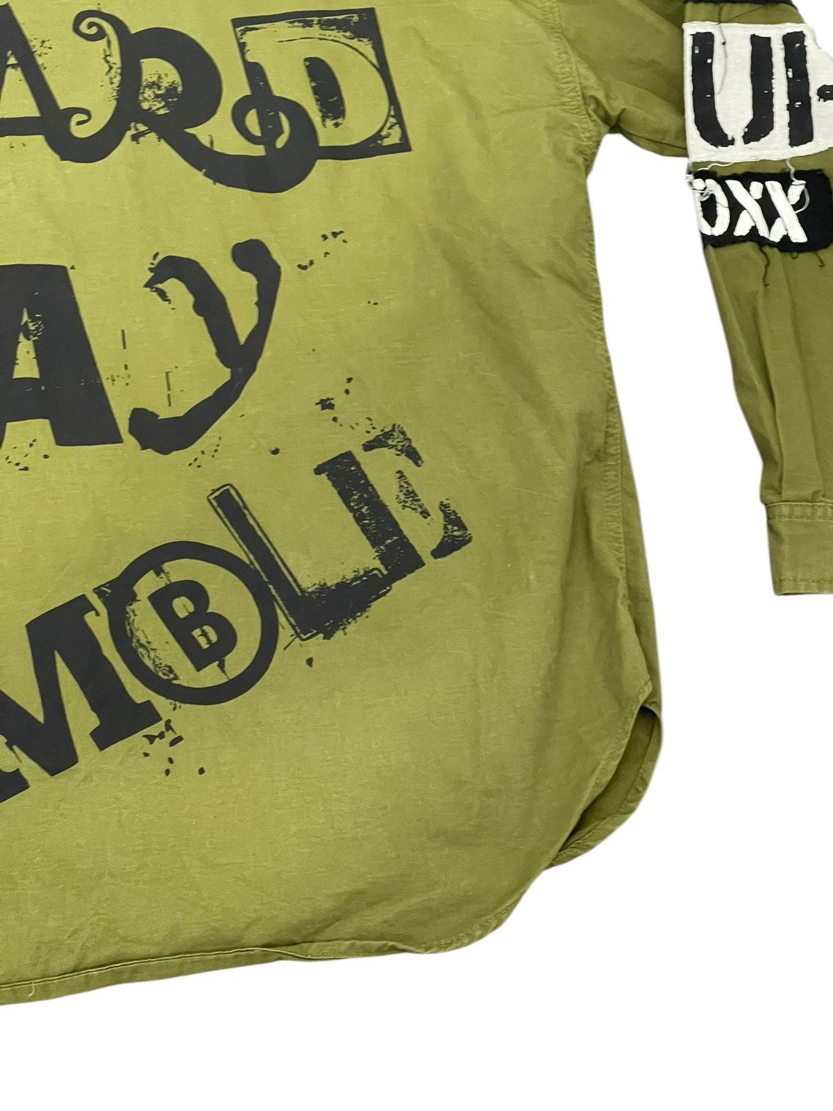 Japanese Brand Anarchy Bike Star Military Poem Shirt 6🟩7 Size US XL / EU 56 / 4 - 12 Thumbnail