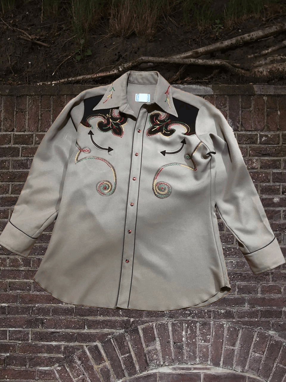 Vintage H Bar C Shirt 17 California Ranchwear Embroidered shirt Size XXL / US 16-18 / IT 52-54 - 1 Thumbnail