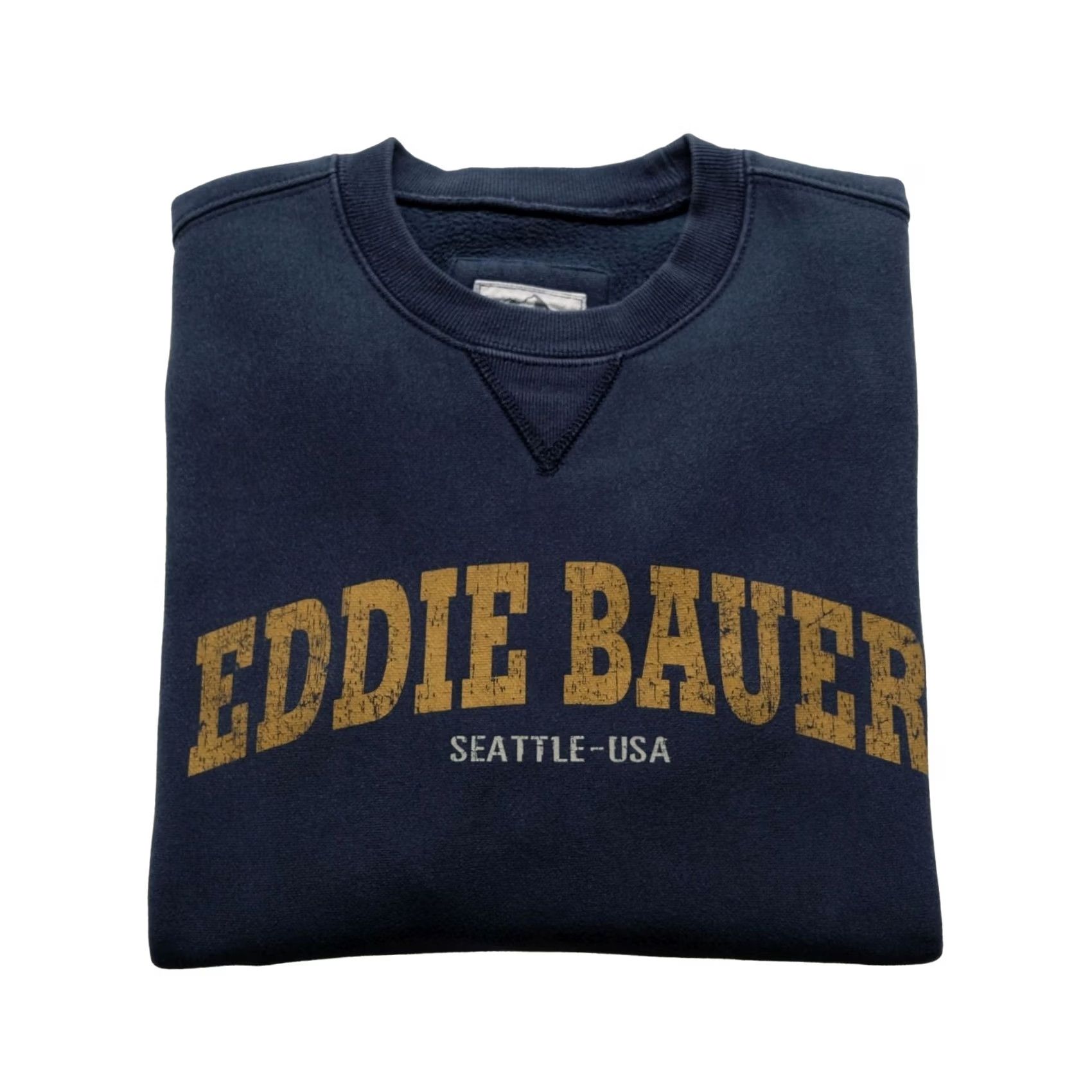 Eddie Bauer Eddie Bauer Sweatshirt VTG Y2K USA Cotton Outdoor Dark Gray Crew Neck Long Sleeve Size S Men Pullover All Seasons 22" PIT TO PIT 28" LENGTH Size US S / EU 44-46 / 1 - 2 Thumbnail