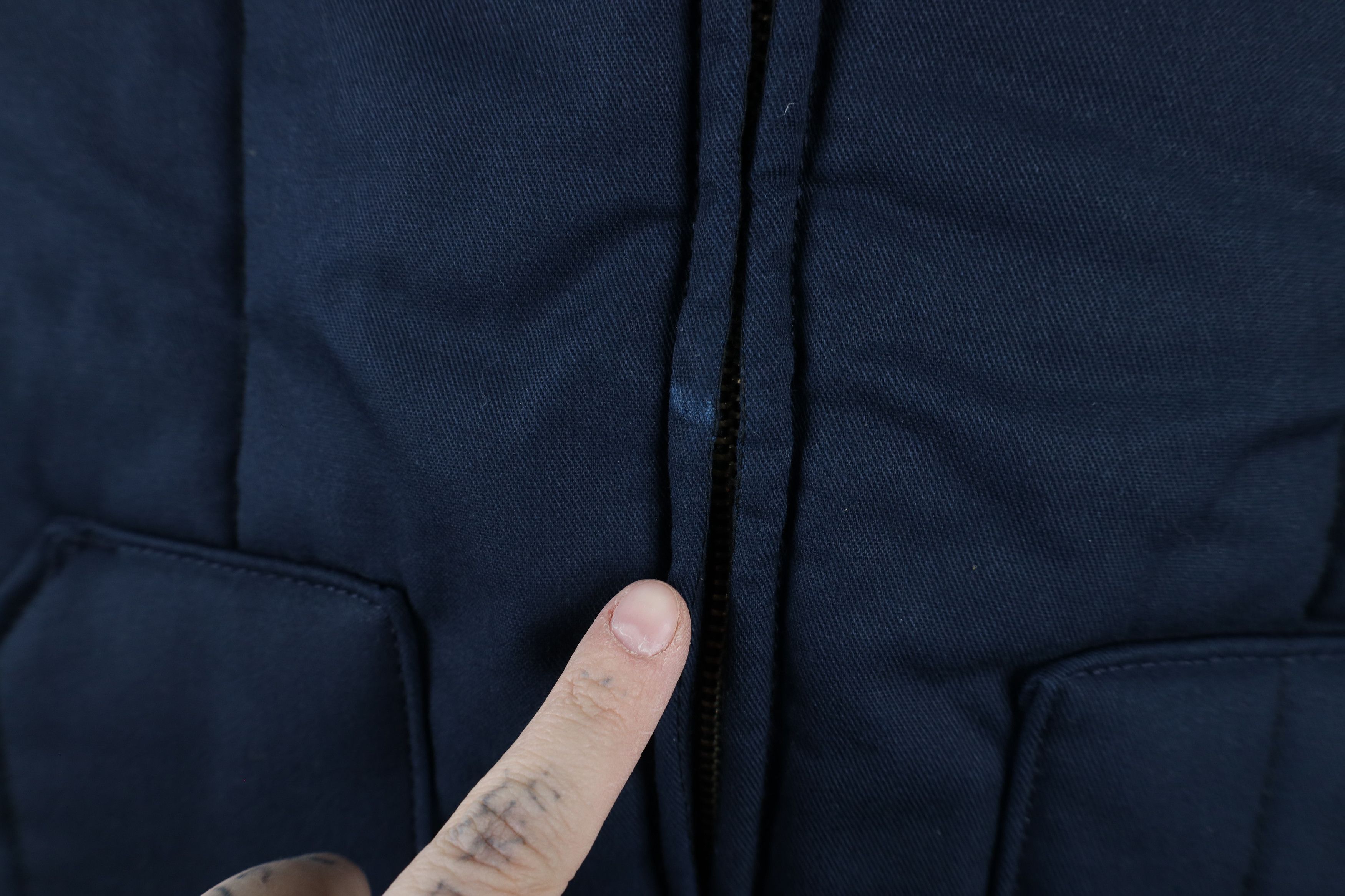 Vintage Vintage 90s Streetwear Workwear Puffer Vest Jacket Blue Size US S / EU 44-46 / 1 - 5 Thumbnail