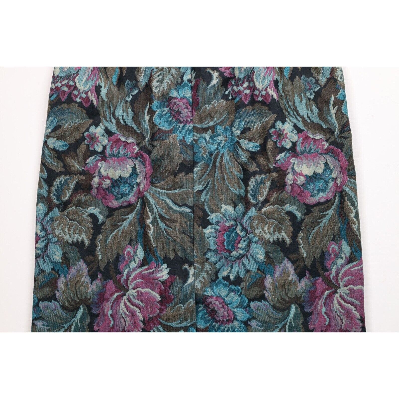 Vintage Vintage 80s 90s Mid Mod Abstract Flower Skirt Size 38" / US 16 / IT 52 - 10 Thumbnail