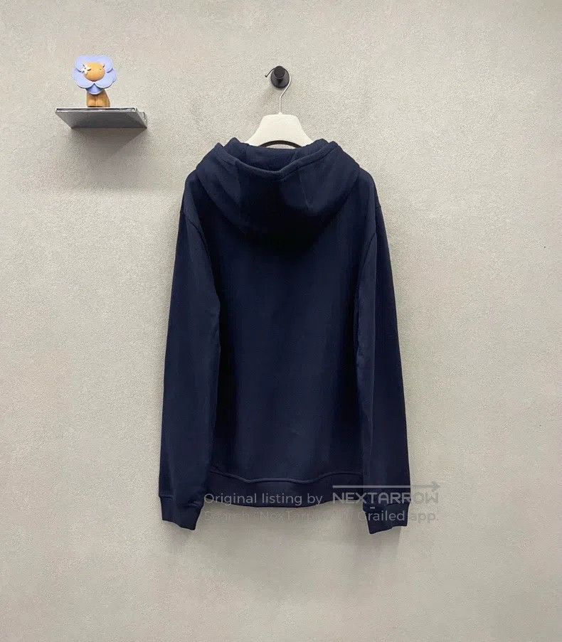 Hermes Hermes Navy blue hooded sweatshirt, unisex, leather and fa Size US L / EU 52-54 / 3 - 2 Thumbnail