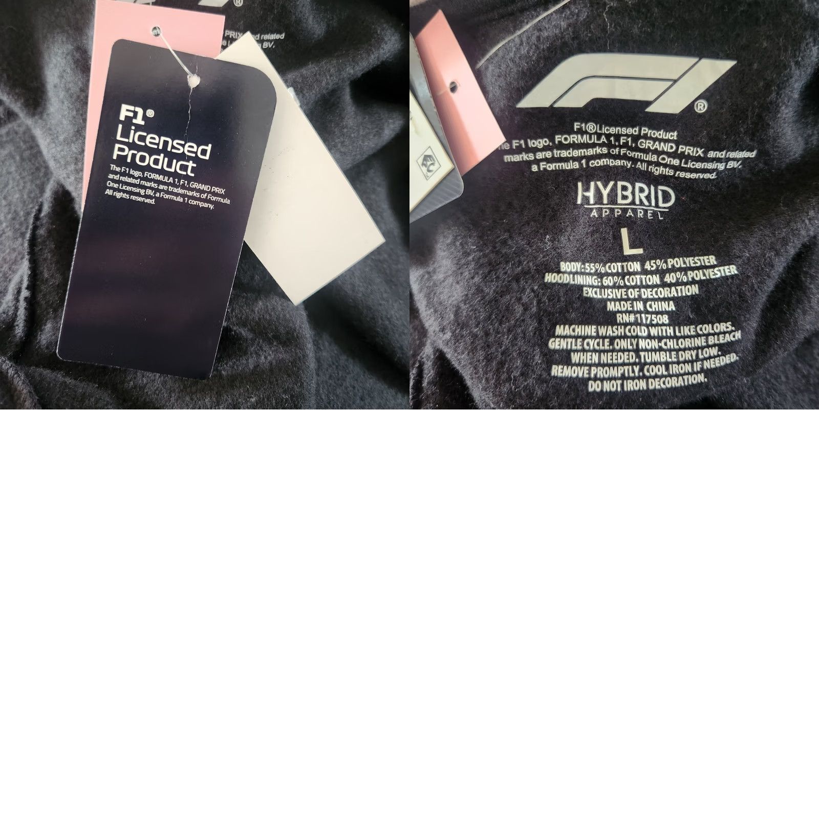 Vintage VINTAGE Formula 1 Hoodie Womens Large Full Zip Black Camo Embroidered New Size L / US 10 / IT 46 - 9 Thumbnail