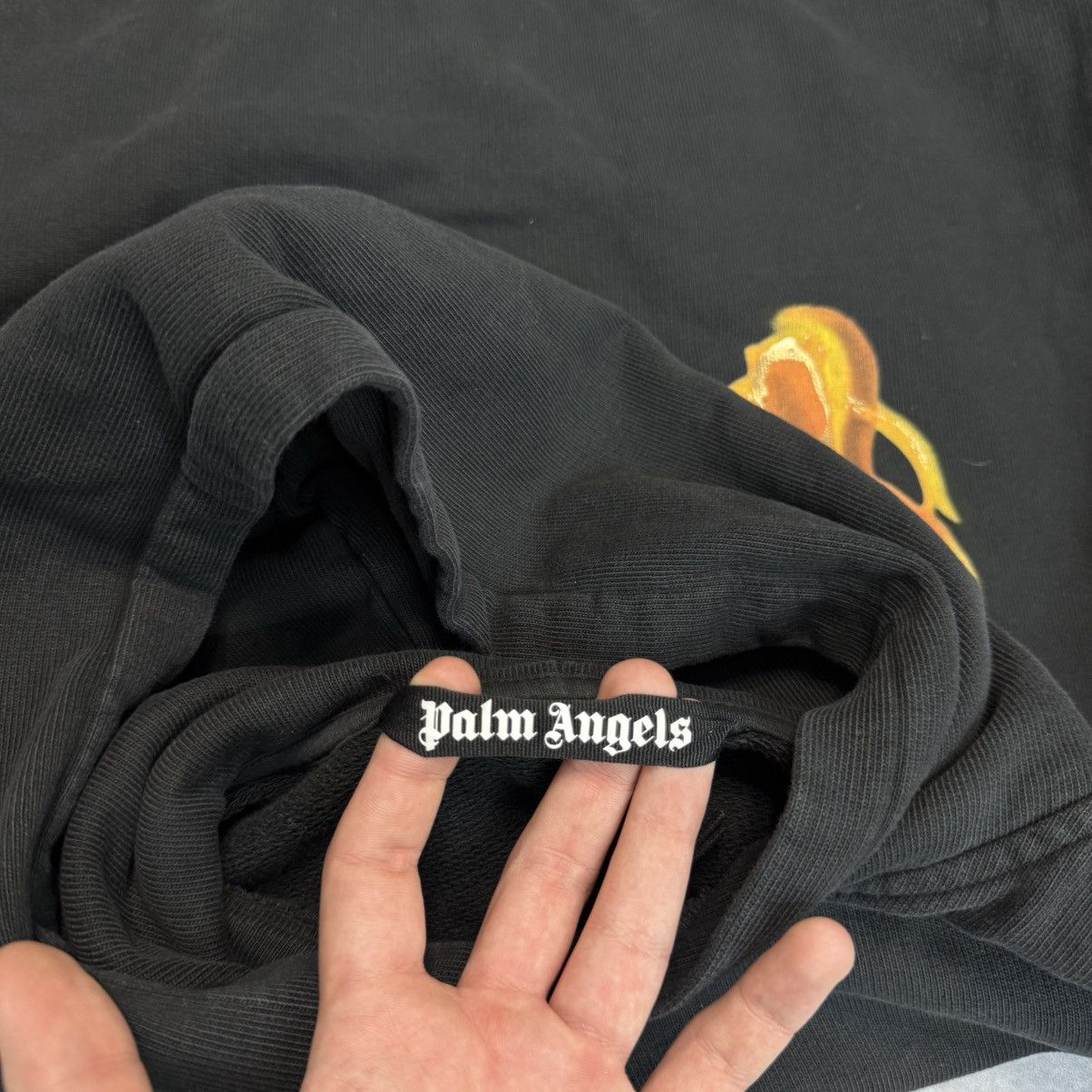 Palm Angels PALM ANGELS BLACK BURNING HOODIE Size US S / EU 44-46 / 1 - 4 Thumbnail