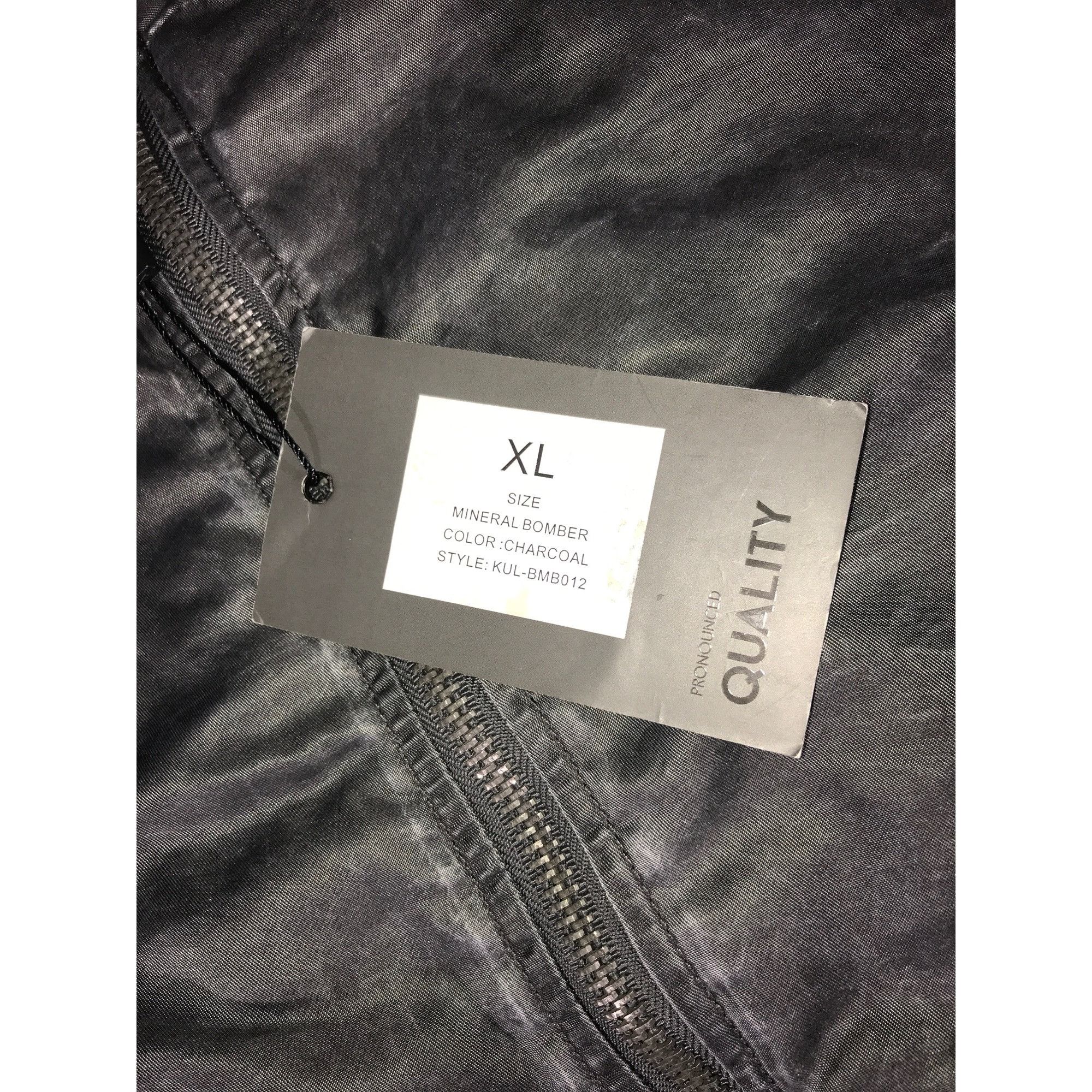 Other Men Kuwalla/TEE Mineral Bomber Charcoal Zip Jacket Size US XL / EU 56 / 4 - 4 Thumbnail
