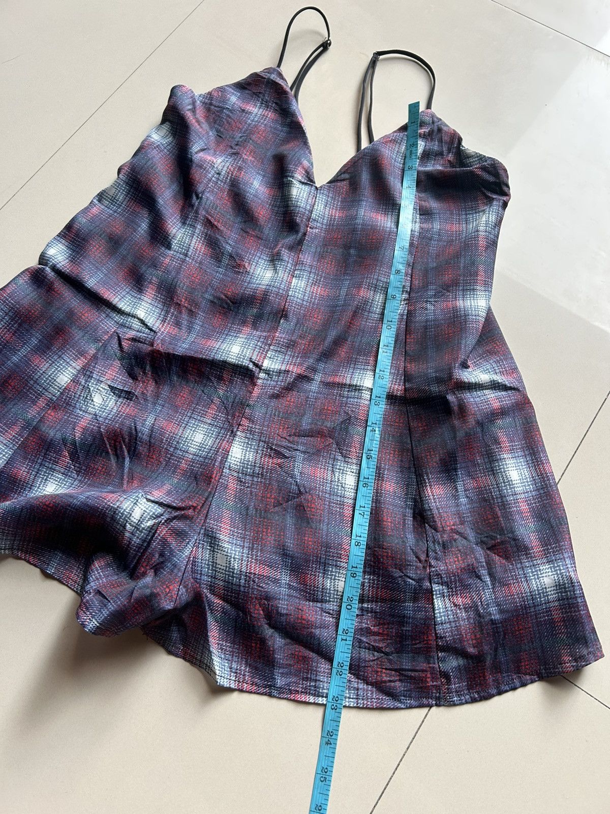 Univ Sleeveless Plaid Scoop Back Romper