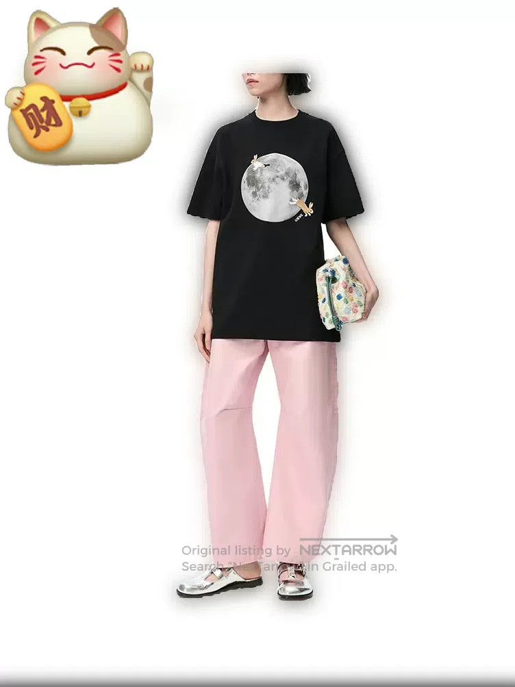 Loewe Loewe 25 co-branded women's T-shirts featuring a moon prin Size L / US 10 / IT 46 - 9 Thumbnail