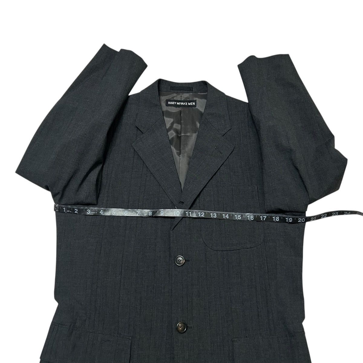 Issey Miyake 711 ISSEY MIYAKE MEN suit set up gray pleats design archive Size 40R - 10 Thumbnail
