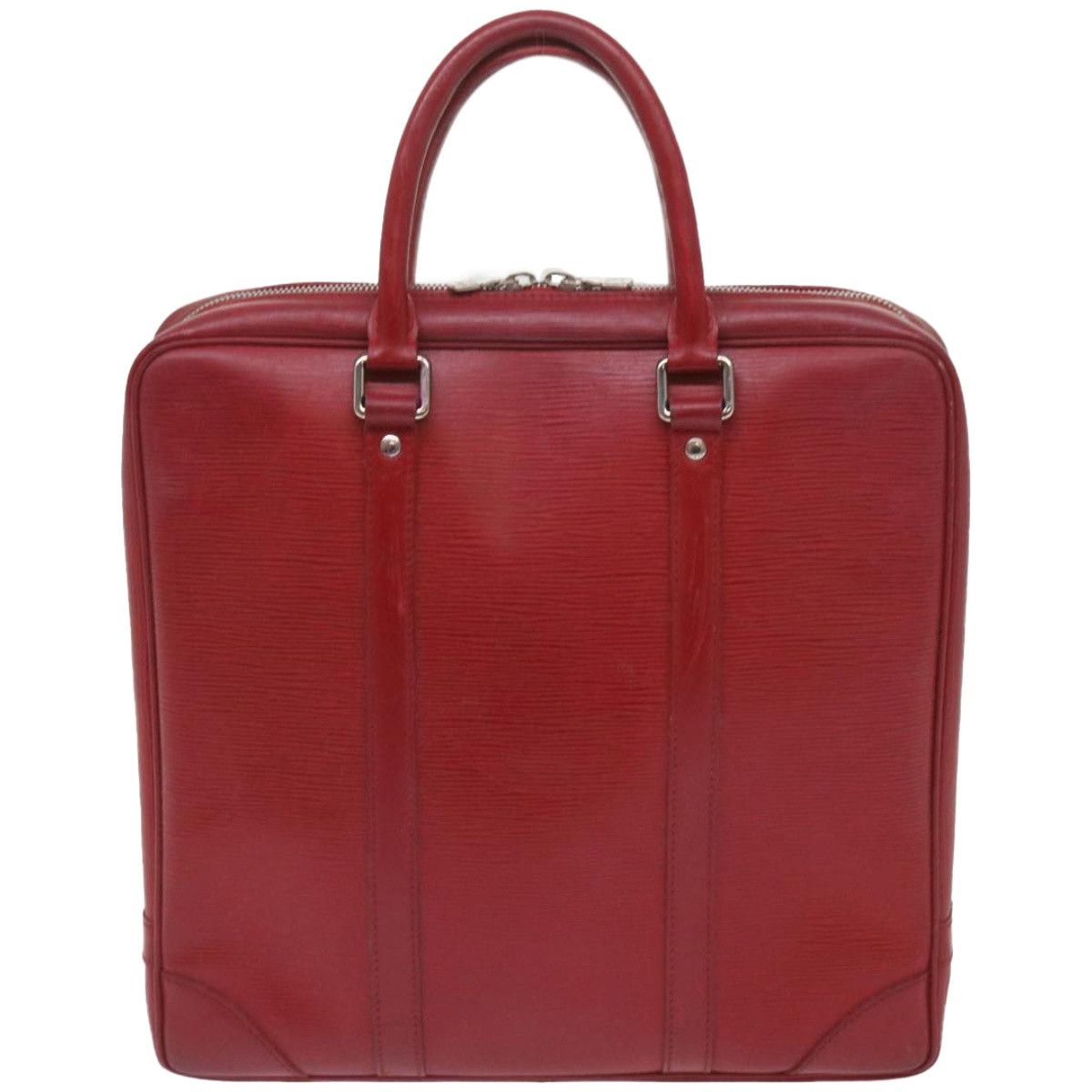 Vivienne Red Leather Briefcase Bag (Pre-Owned)