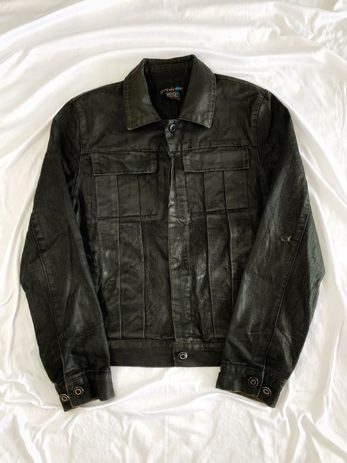 KMRii Black waxed jacket ifsx lgb style PWD Size US L / EU 52-54 / 3 - 9 Thumbnail