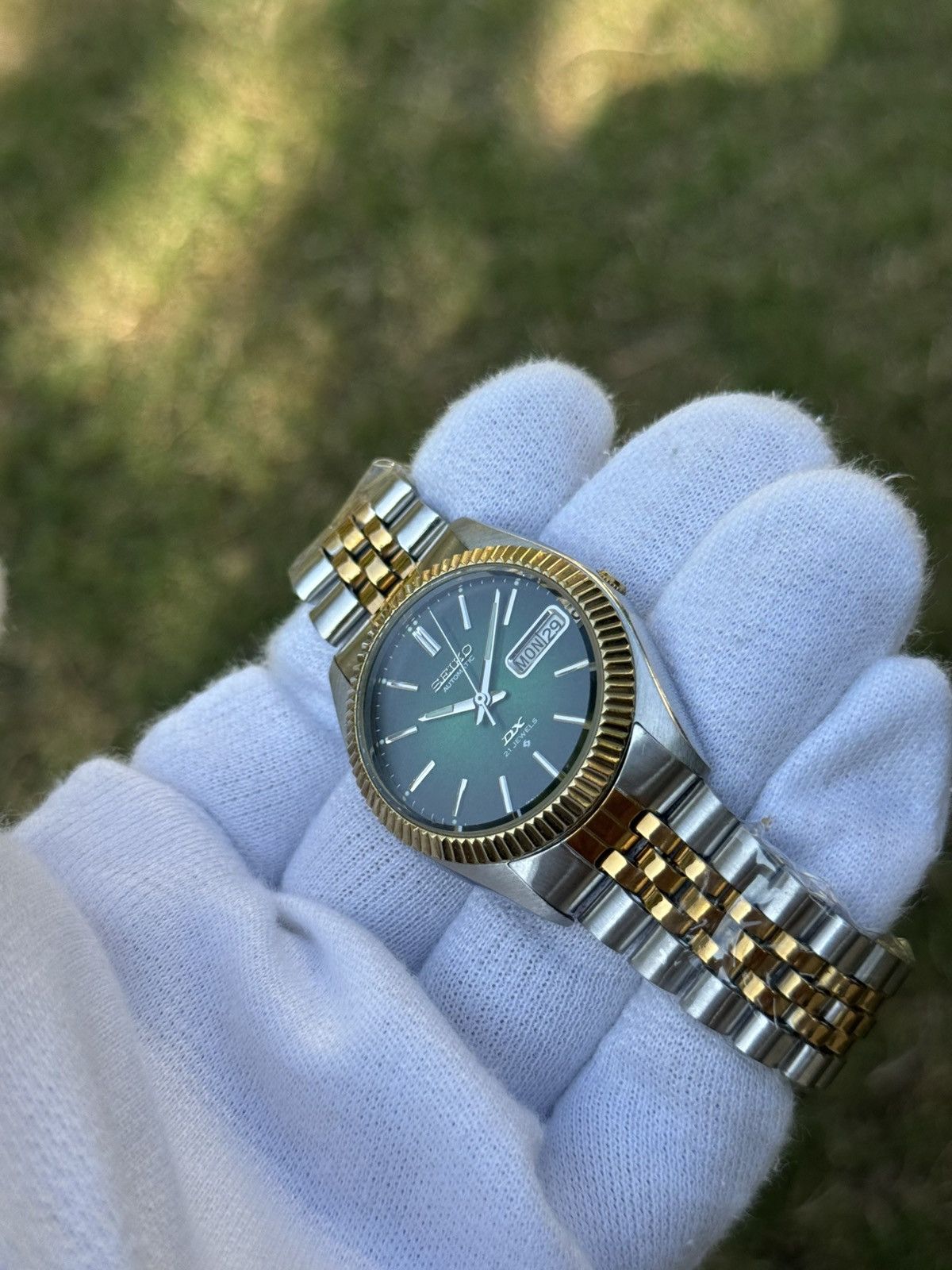 Seiko Seiko 5 DX Fluted Bezel Automatic 6309 Japanese mens Watch Size 36 - 8 Thumbnail