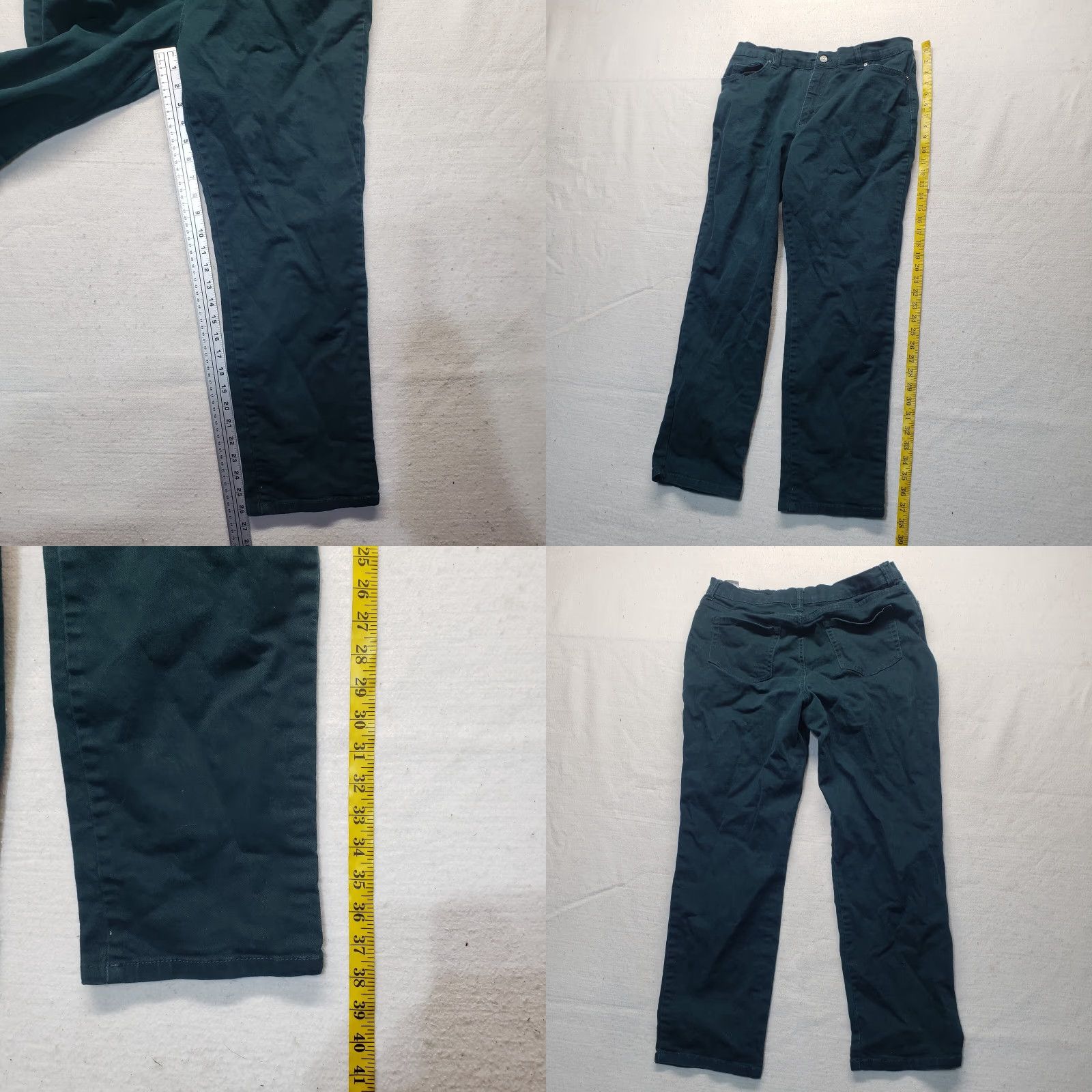 Gloria Vanderbilt Gloria Vanderbilt Amanda Pants Women Adult Size 14 Cotton Blend Denim Brown Stretch casual He pants 14 Womens Size 36" / US 14 / IT 50 - 8 Thumbnail