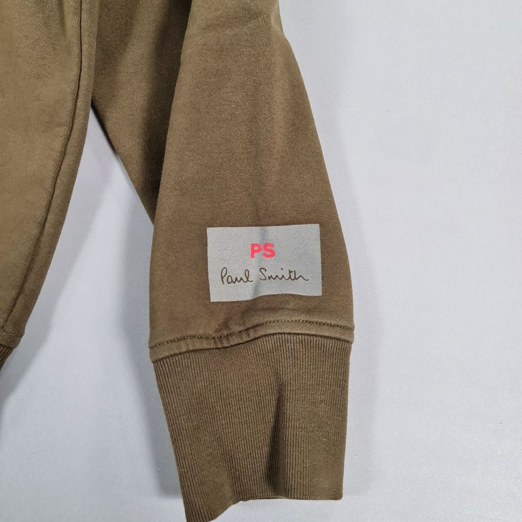 Paul Smith Paul Smith Mens Sweatshirt Khaki Green M Cotton Crew Neck Long Sleeve Fleece Logo Pullover Size US M / EU 48-50 / 2 - 3 Thumbnail