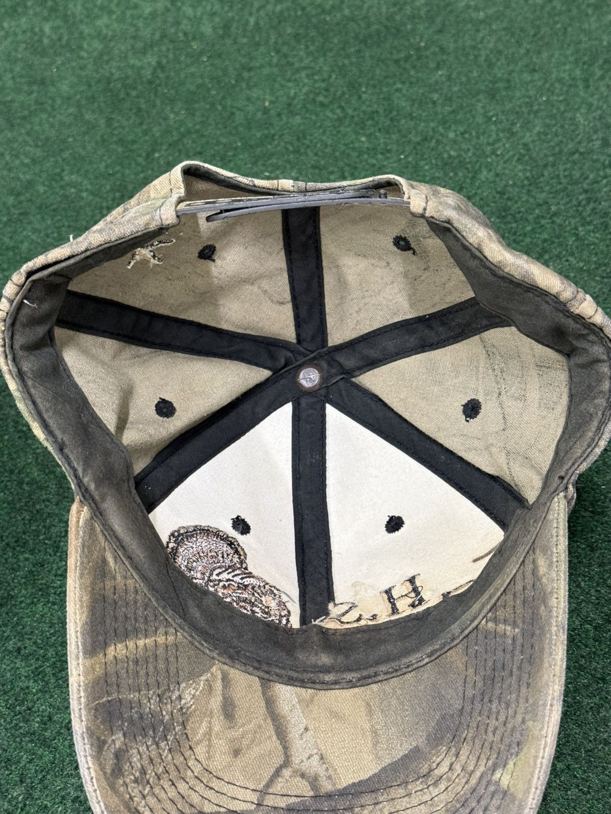 Vintage Vintage H.S. Strut Turkey Calls Camo Youngan Snapback Hat Size ONE SIZE - 5 Thumbnail