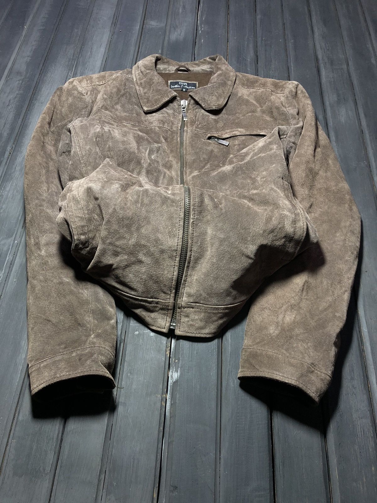 Other VTG Yohji Yamamoto Style Cropped Kanye Boxy Leather Jacket Size US M / EU 48-50 / 2 - 1 Thumbnail