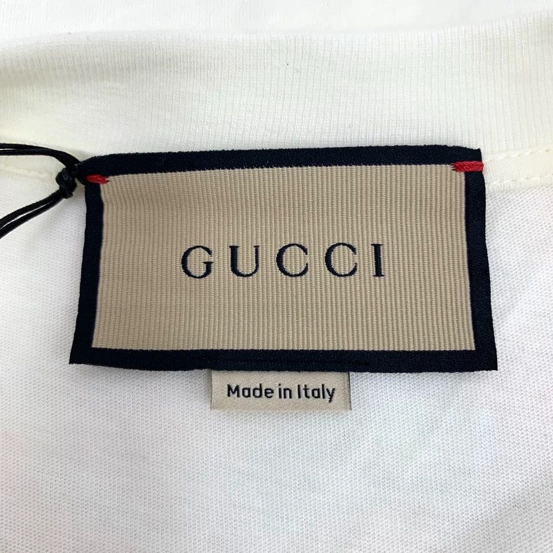 Gucci Gucci White rabbit letter printed cotton round-neck short- Size XS / US 0-2 / IT 36-38 - 5 Thumbnail