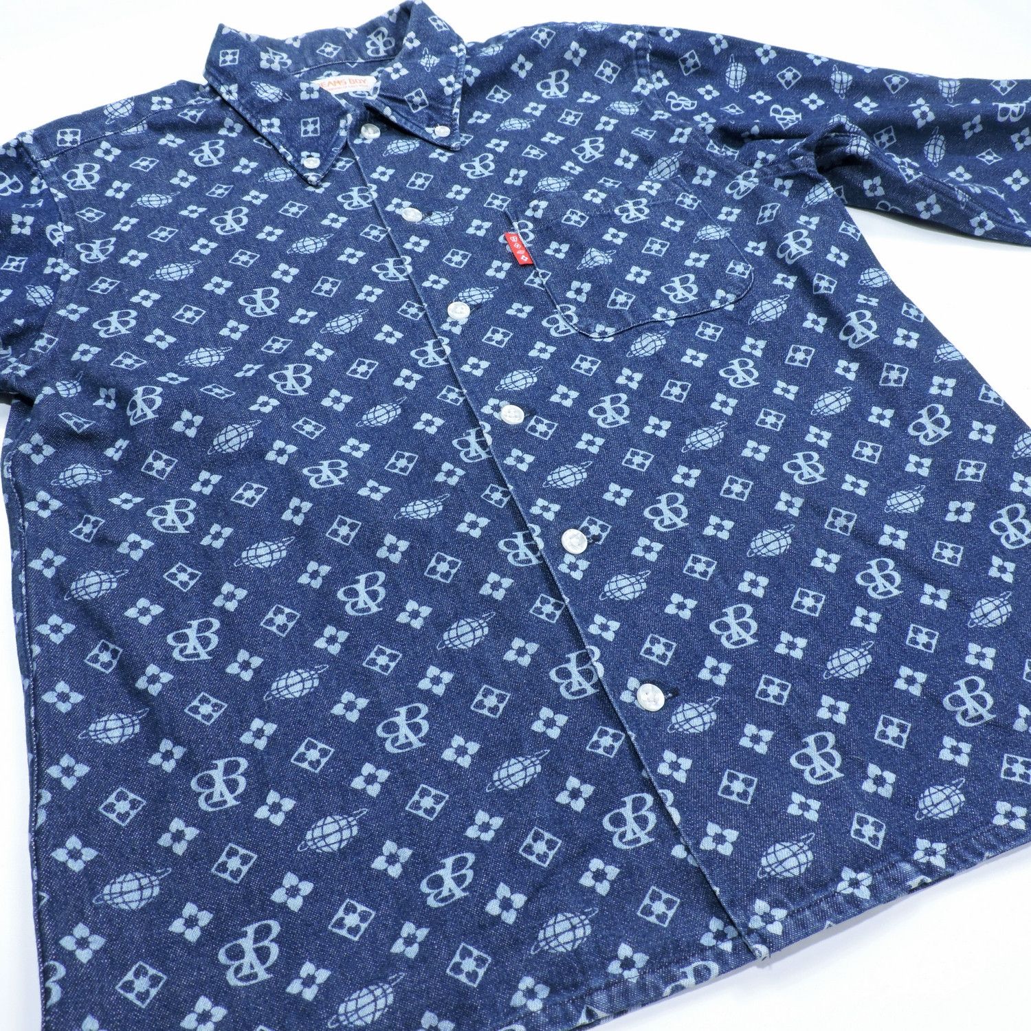 Beams Japan BEAMS BOY MONOGRAM LONG SLEEVE SHIRT Size US M / EU 48-50 / 2 - 7 Thumbnail