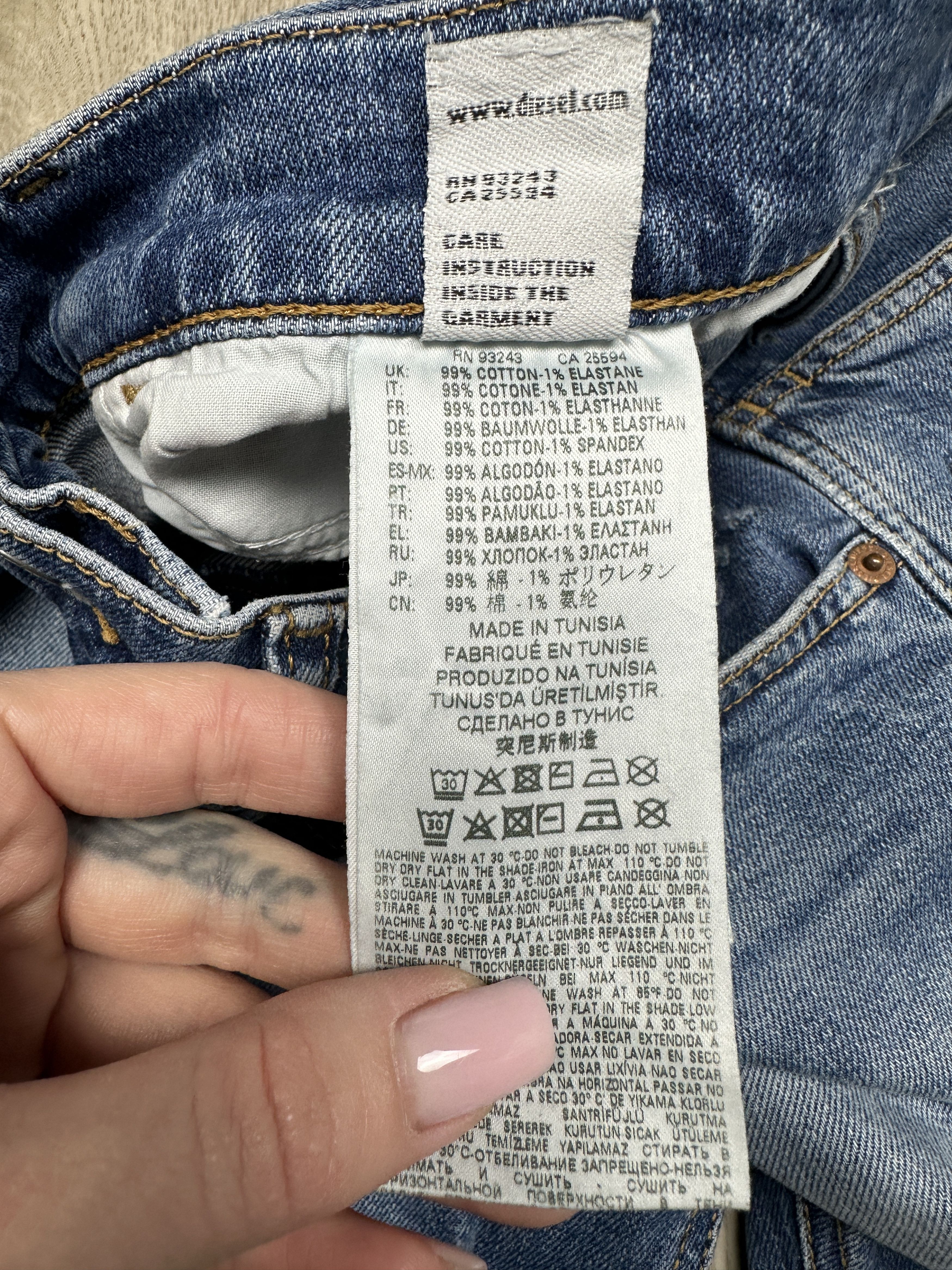 Diesel Diesel D-Eetar Mens Denim Pants Jeans Size US 30 / EU 46 - 6 Thumbnail