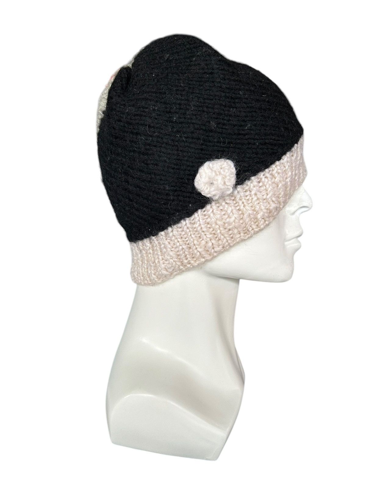Japanese Brand × Kapital × Vintage Crochet Knitted Handmade Custom Rare Beanie Hats ☠️☠️ Size ONE SIZE - 3 Thumbnail