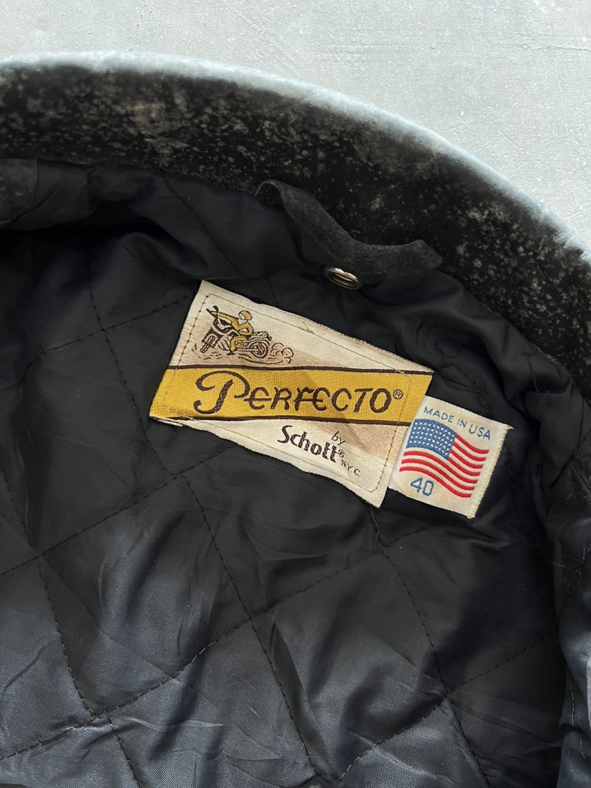 Schott × Vintage Vintage Perfecto By Schott Motorcycle Leather Jacket Size US M / EU 48-50 / 2 - 12 Thumbnail